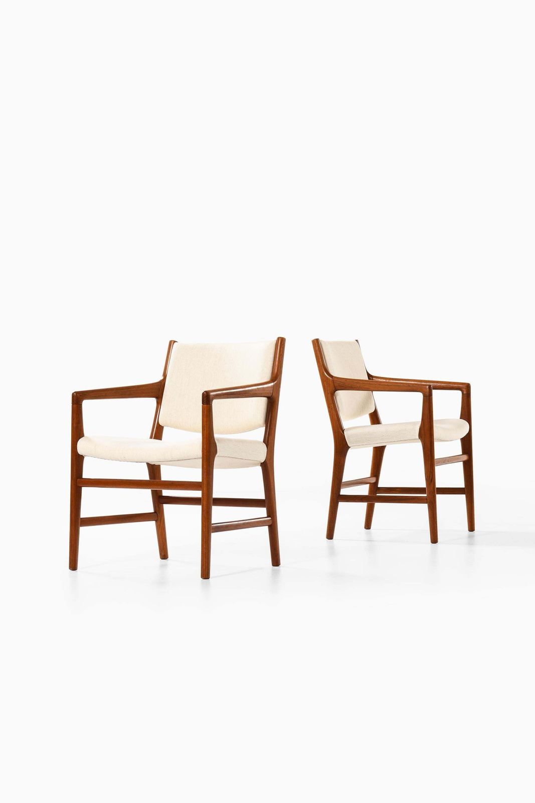 Set Of 12 Armchairs In Wool And Teak By Hans Wegner, 1950s photo 47925.0