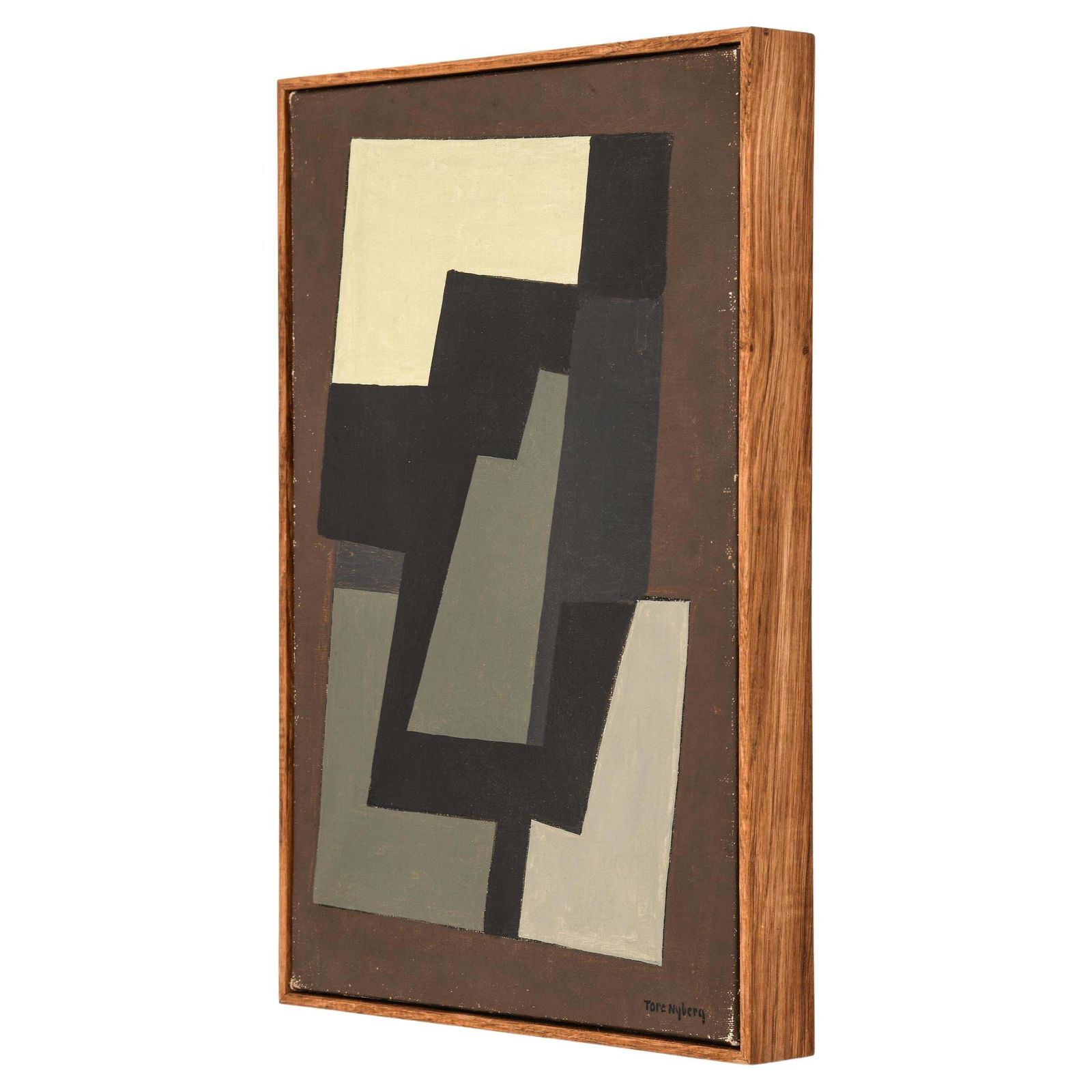 Oil Painting By Tore Nyberg, 1950s photo furniture
