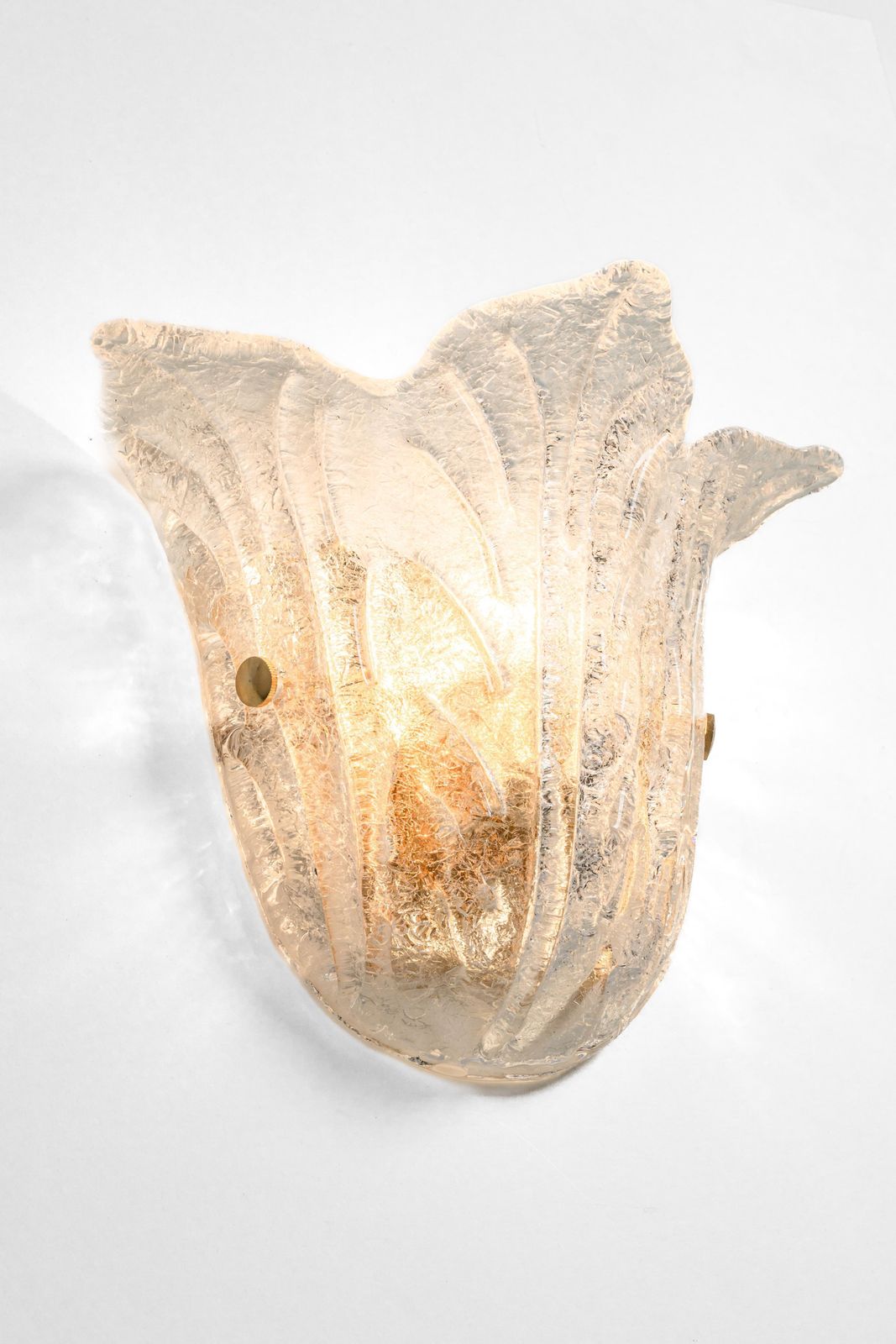 1 Of 6 Large Murano Glass Wall Sconces Venini Style, Italy, 1970s photo furniture