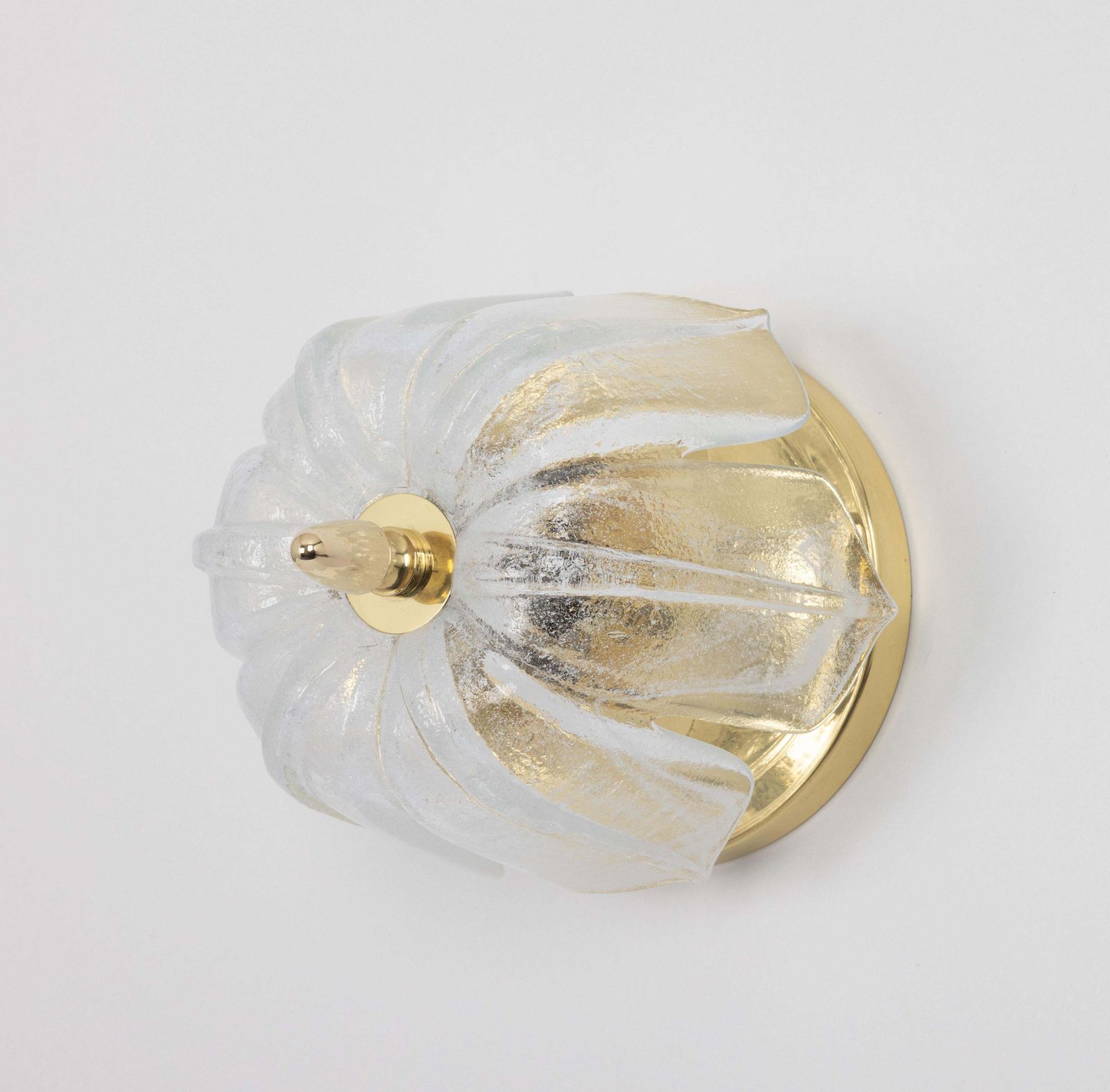 1 Of 6 Petite Round Murano Glass Flush Mount By Limburg, Germany, 1970s photo vintage