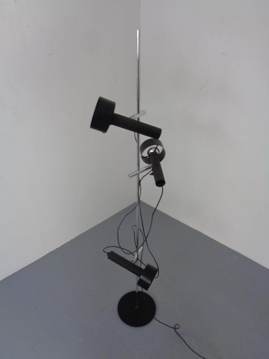 Adjustable 3 Spot Floor Lamp By Edi Franz For Swiss Lamps, Switzerland, 1960s photo vinterior
