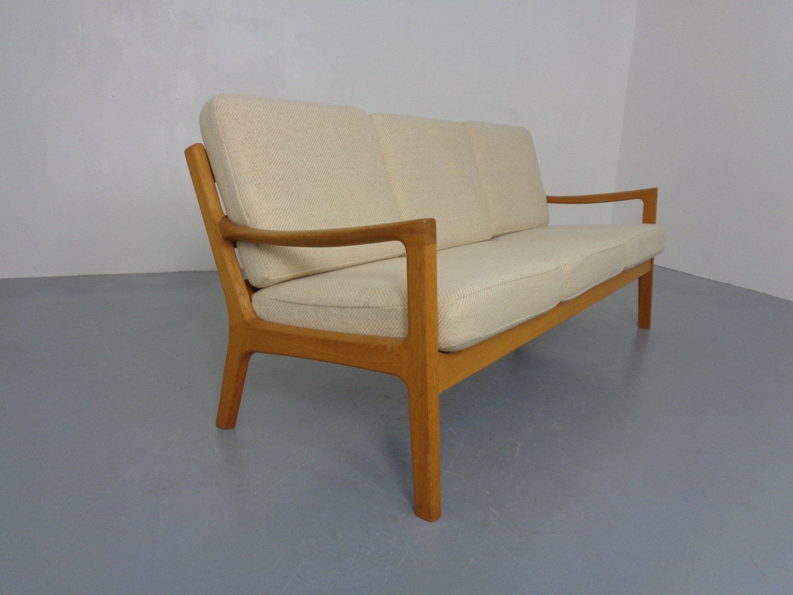 Senator Sofa In Oak By Ole Wanscher For Poul Jeppesen, Denmark, 1960s photo furniture