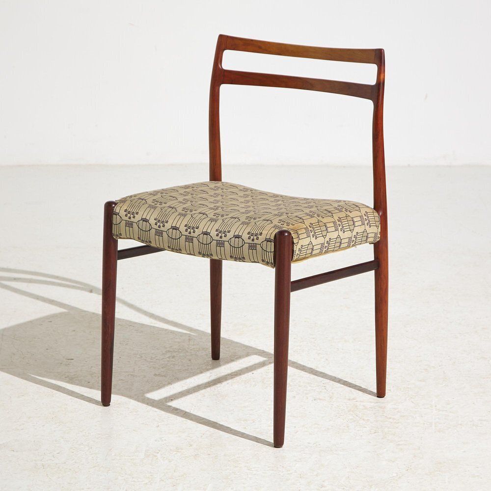 Rosewood Anne Dining Chair By Johannes Andersen For Uldum Møbelfabrik, 1960s, Set Of 6