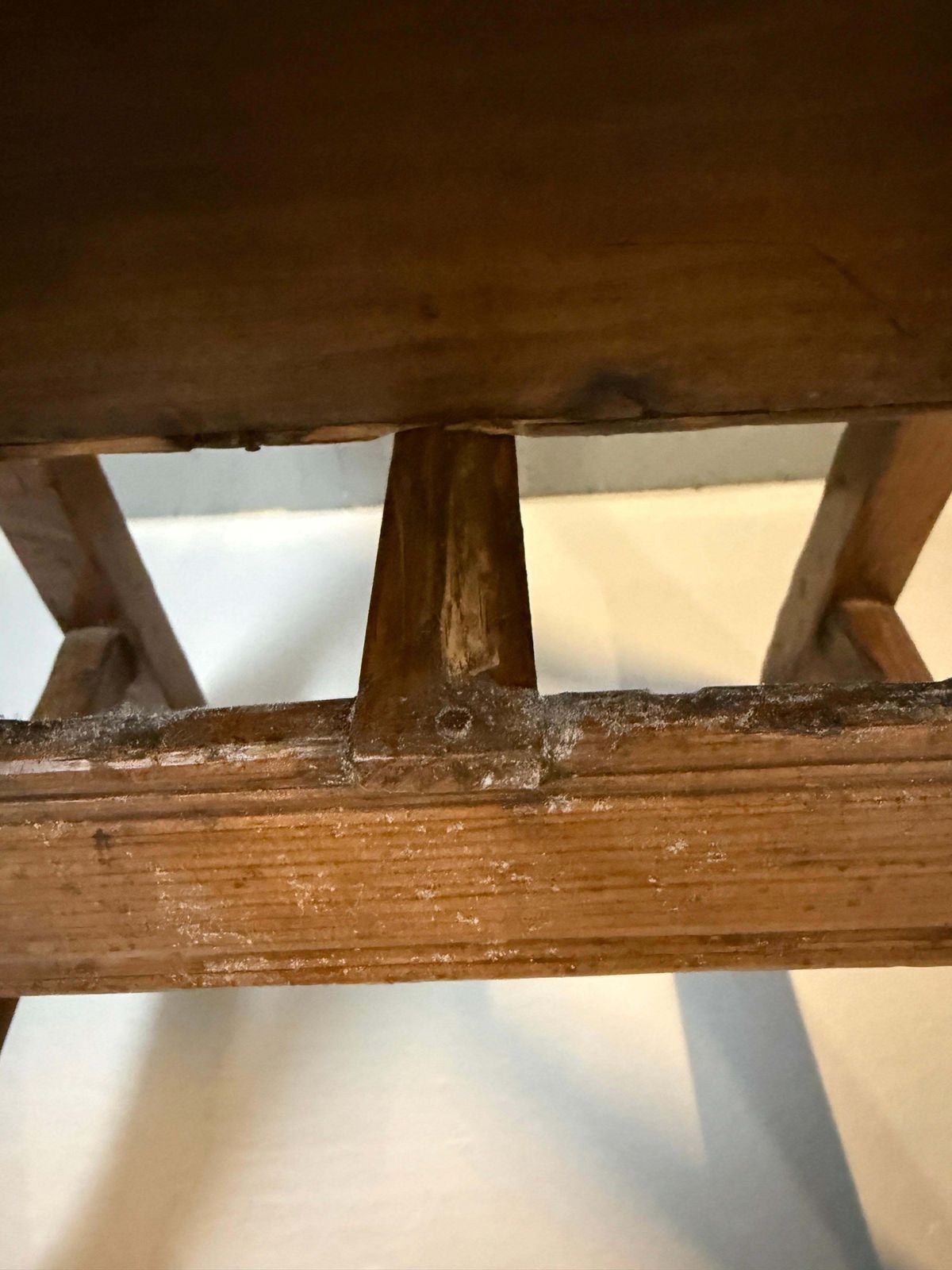 Early Spanish Pine Side Table With Drawer, Primitive Rustic Table, 19th Century photo buy