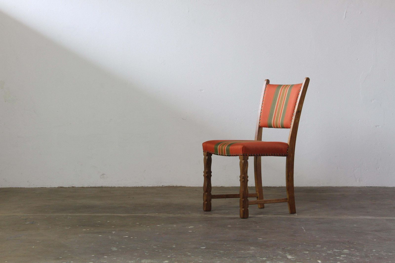 Set Of 4 Vintage Danish Oak Dining Chairs, Henning Kjærnulf Style, 1960s photo vintage