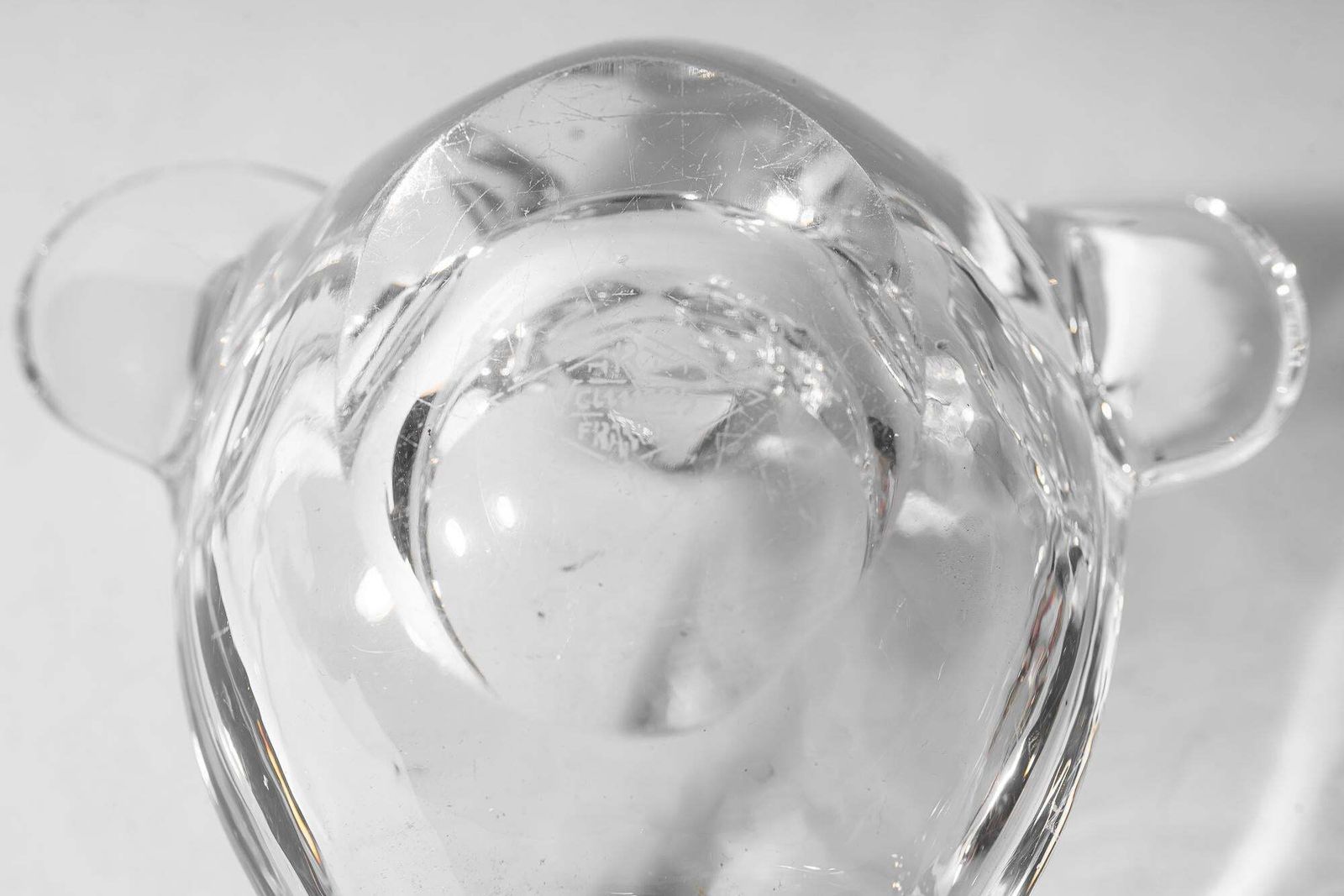 photo buy Glass Ashtray In The Shape Of A Lying Bear, Vienna, Around 1970