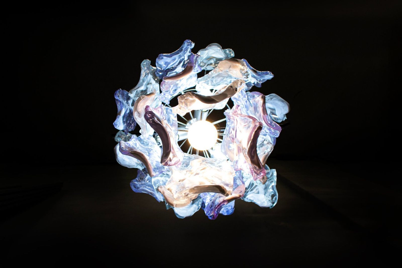 Italiaanse Murano Glazen Hanglamp Van Mazzega, Jaren 1970 photo for sale