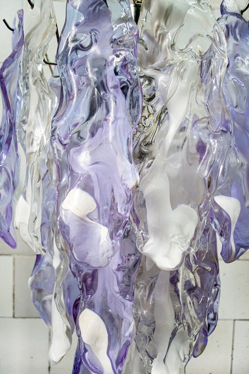 Italiaanse Murano Glazen Hanglamp Van Mazzega, Jaren 1970 photo vinterior
