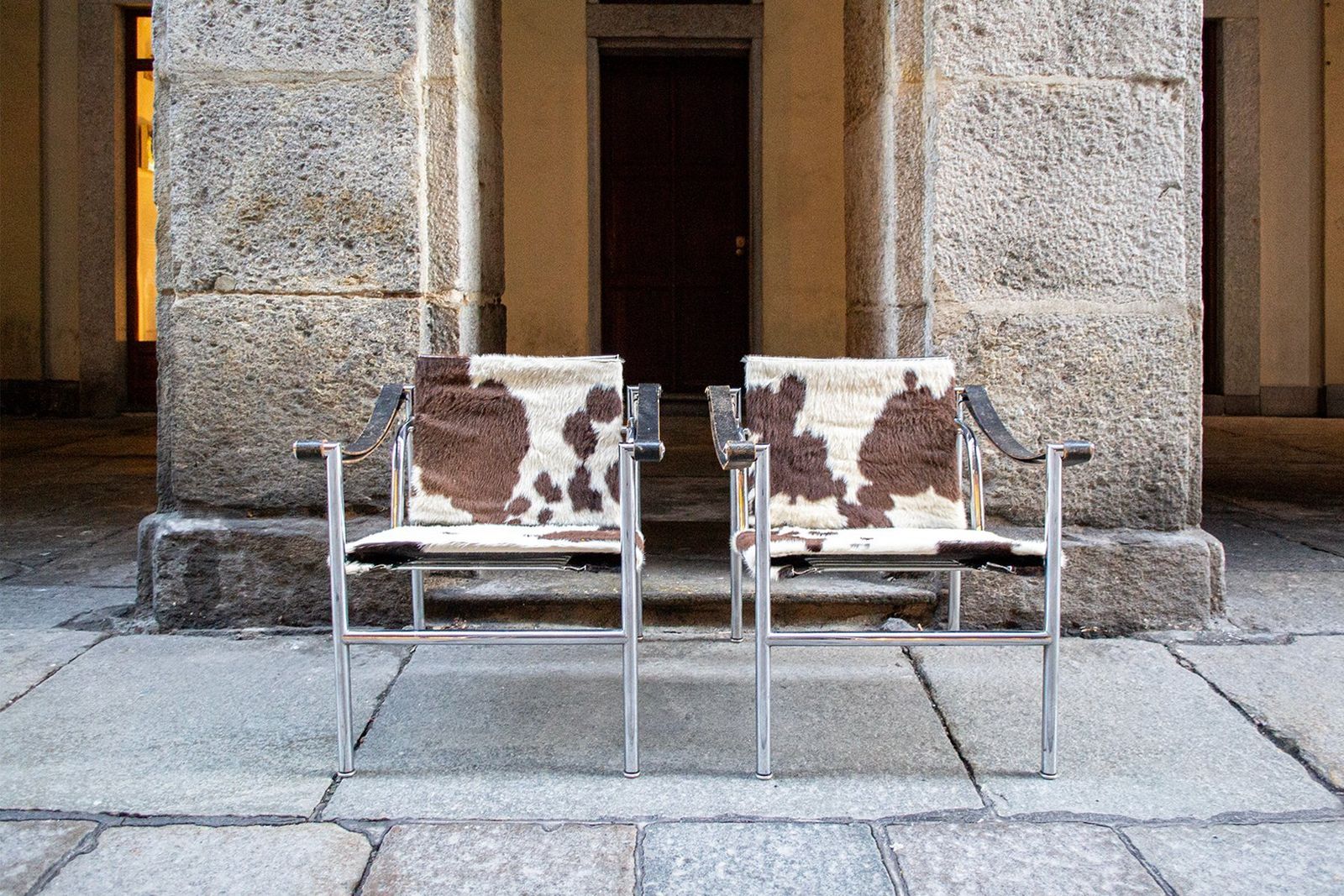Italian Lc1 Armchair By Le Corbusier For Cassina, 1960s, Set Of 2