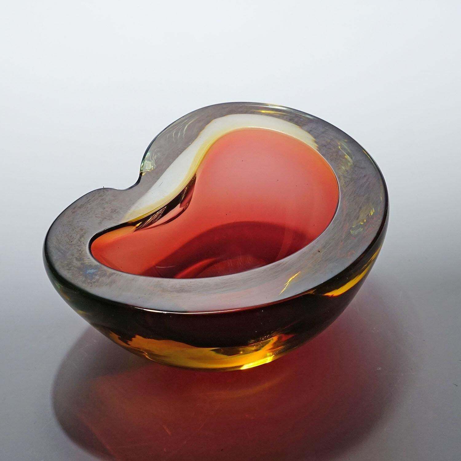 Vintage Murano Art Glass Bowl By Seguso, Italy, 1950s photo furniture
