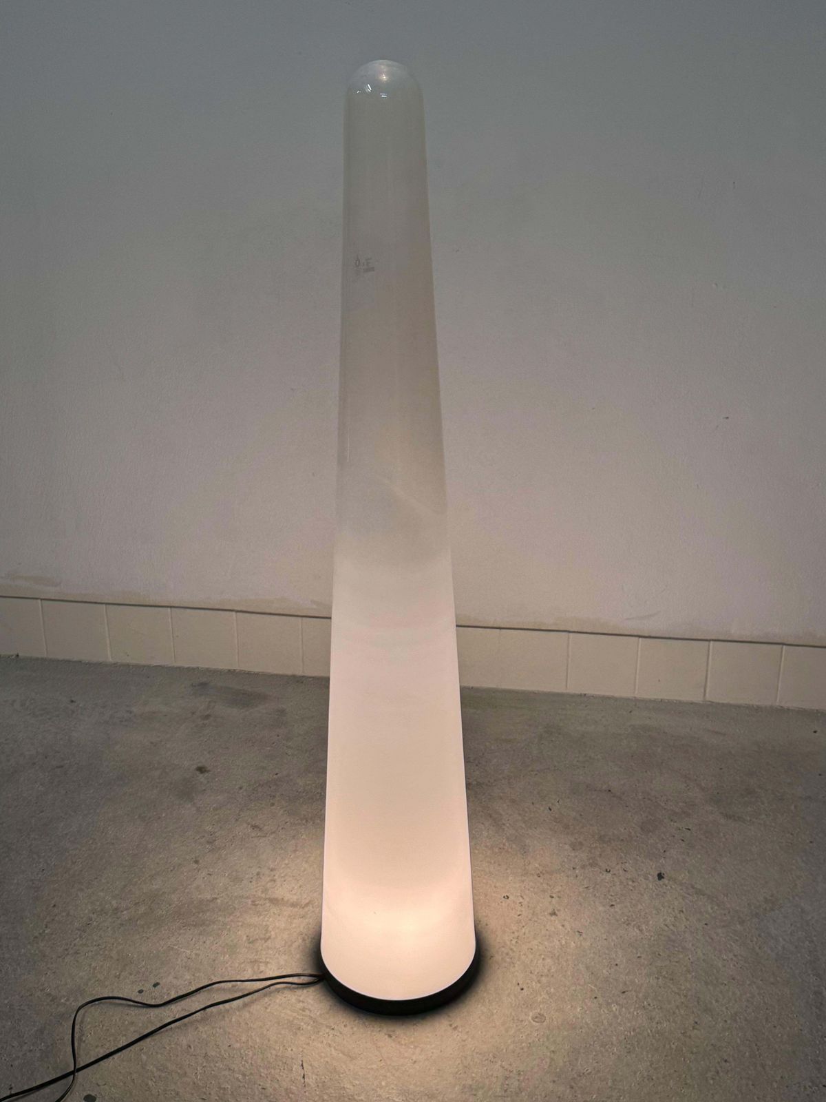 2213.0 Italian Murano Glass Floor Lamp "Opo" By Giusto Toso photo