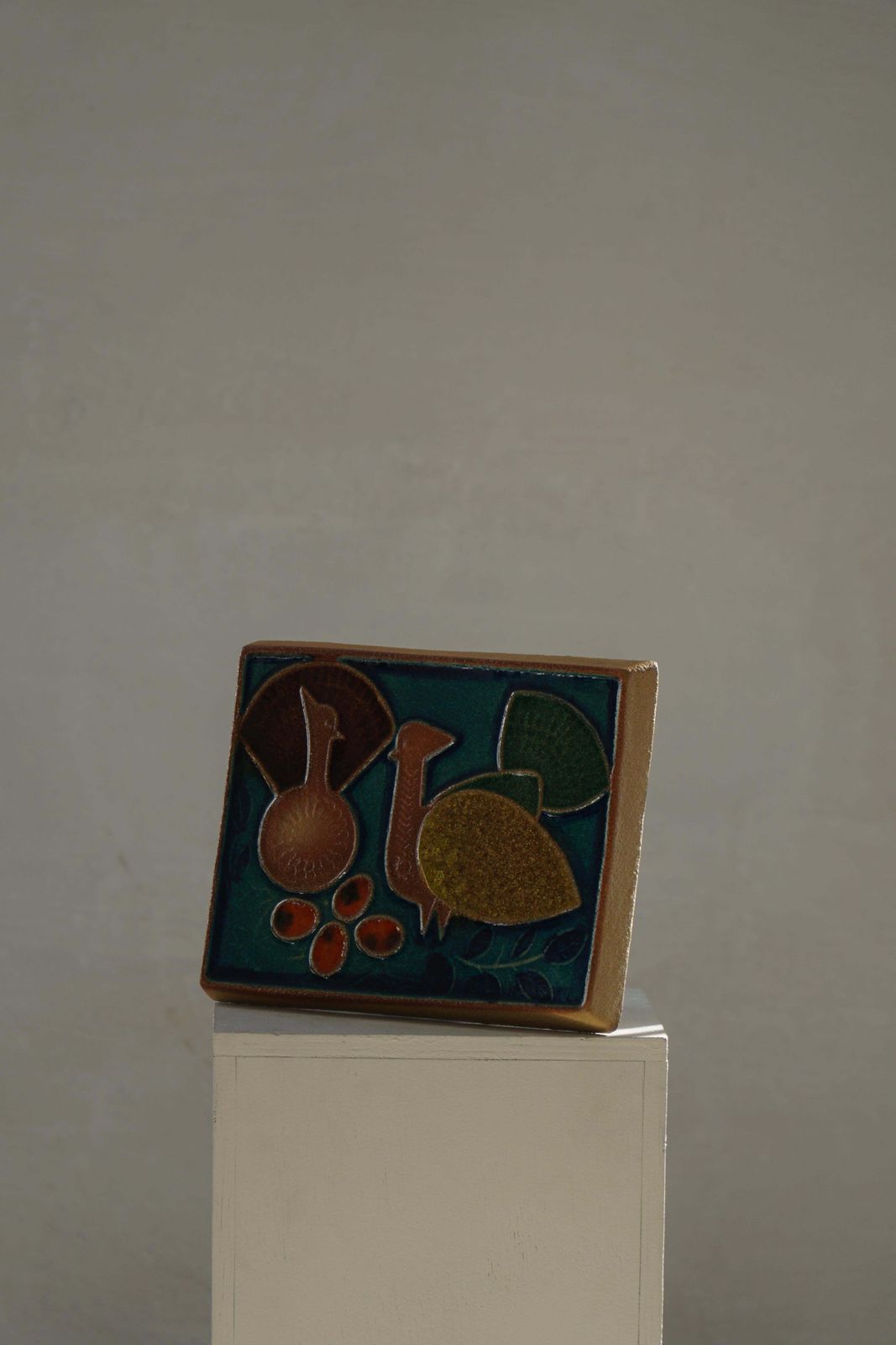 Mid 20th Century, Decorative Danish Ceramic Relief, Søholm, 1960s photo for sale