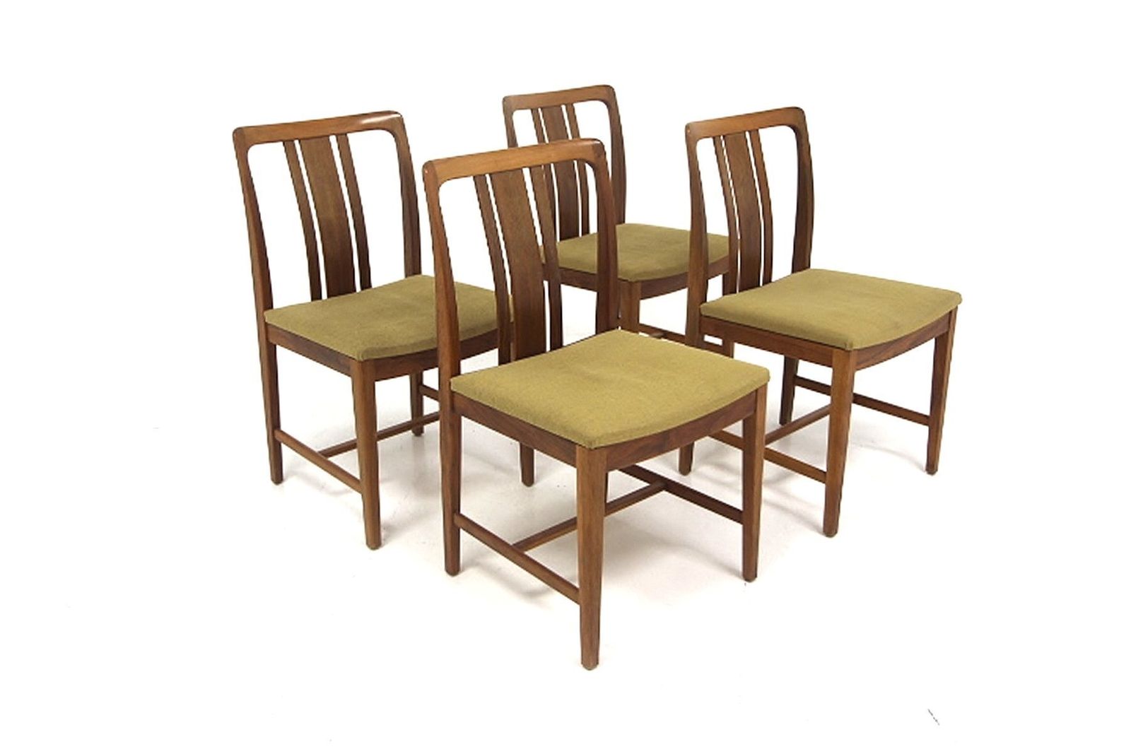 Scandinavian Walnut Chairs By Linde Nilsson For Lammhult, Sweden, 1960s, Set Of 4 photo 845.0