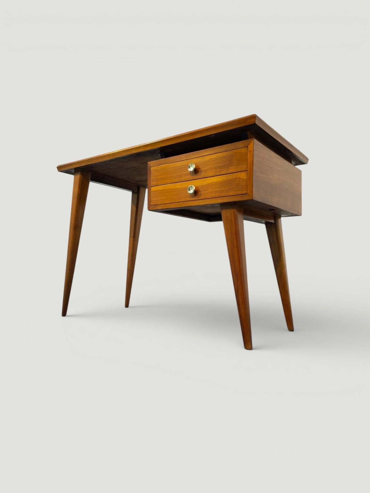 Italian Midcentury Desk And Chair With Suspended Bookcase Giò Ponti Style photo Furniture