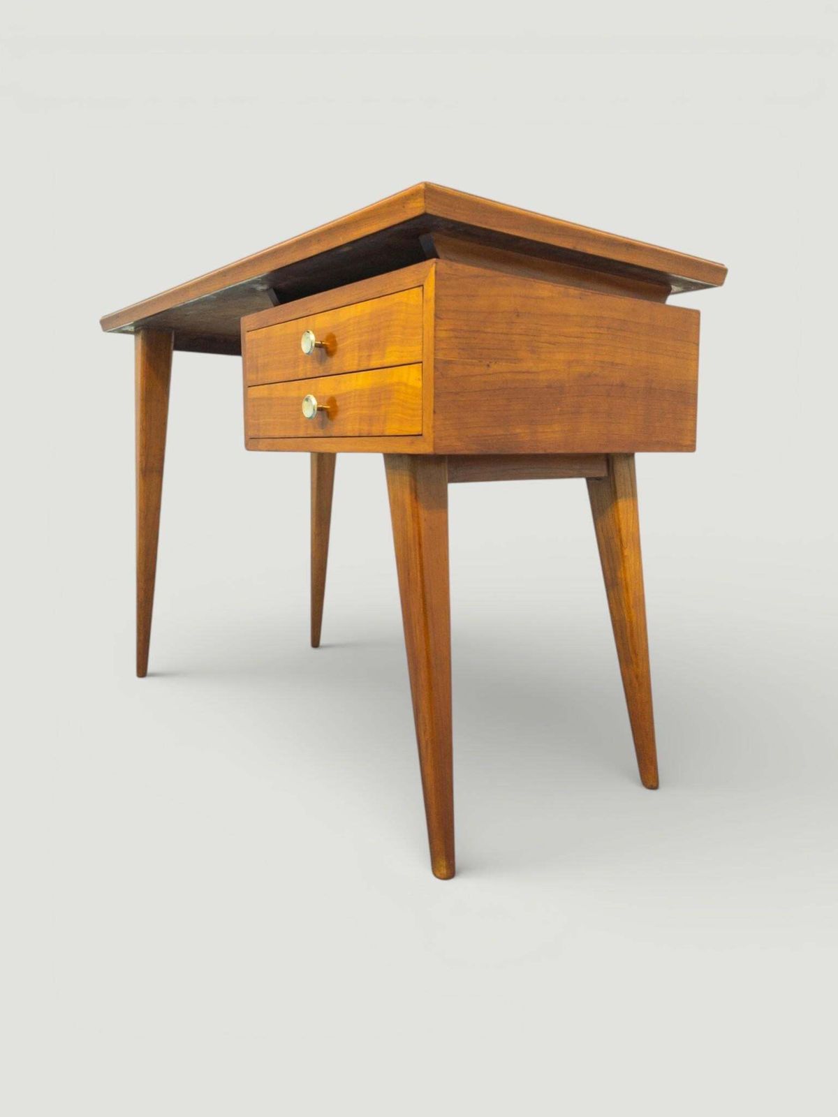 photo furniture Italian Midcentury Desk And Chair With Suspended Bookcase Giò Ponti Style
