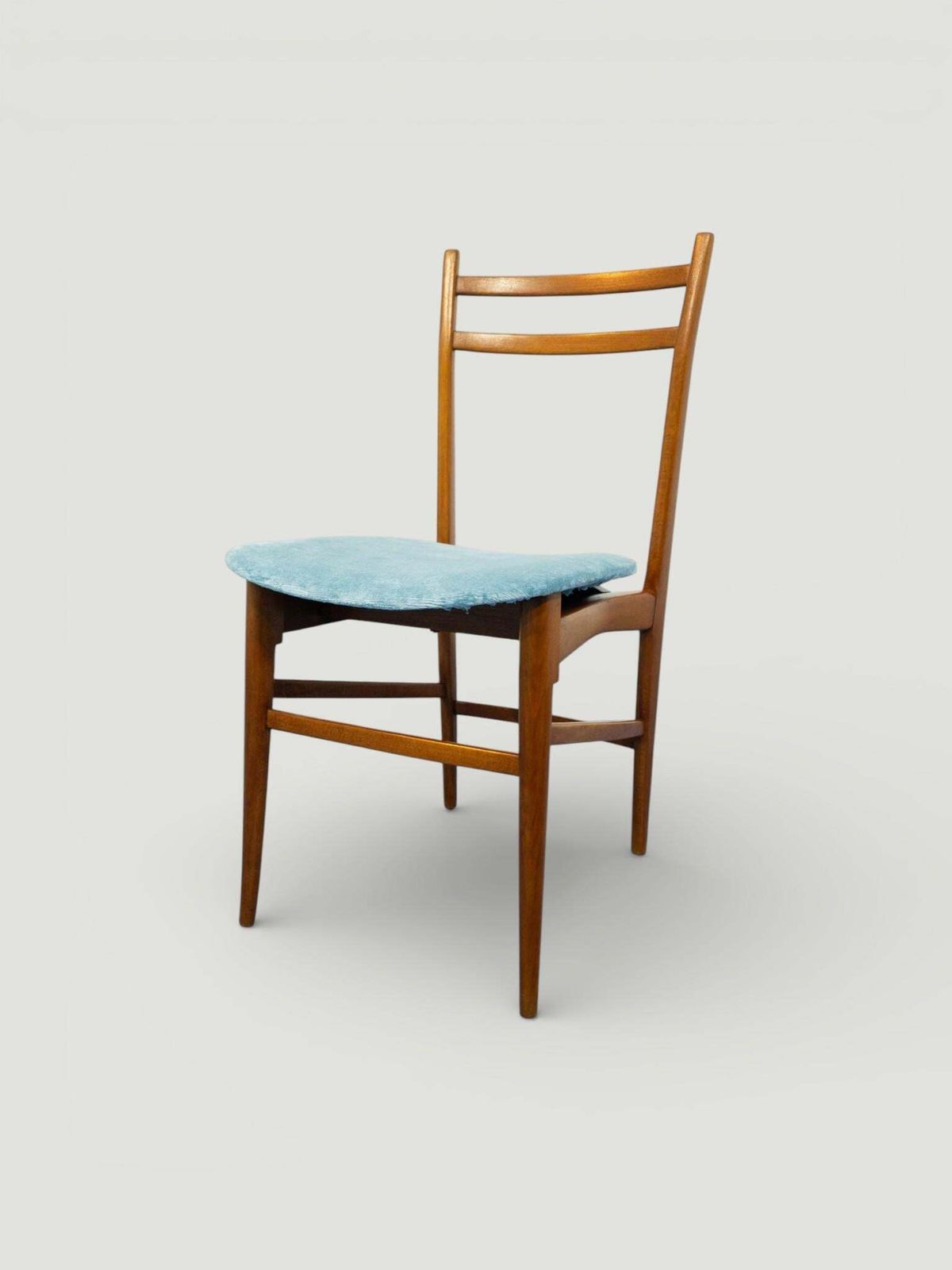 photo vintage Italian Midcentury Desk And Chair With Suspended Bookcase Giò Ponti Style