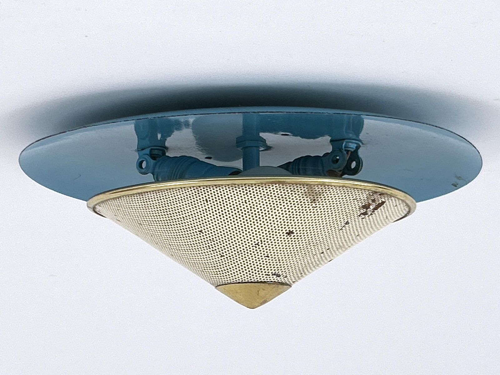 photo furniture Extremely Rare Mid Century Modern Sconce Or Flush Mount Germany 1950s