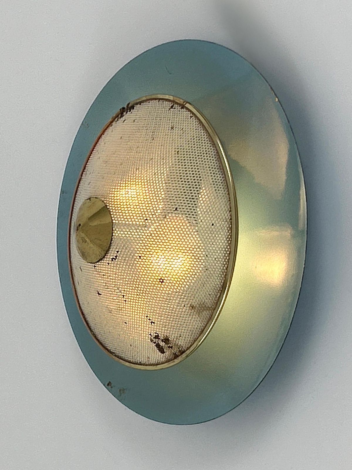 Lighting Extremely Rare Mid Century Modern Sconce Or Flush Mount Germany 1950s photo