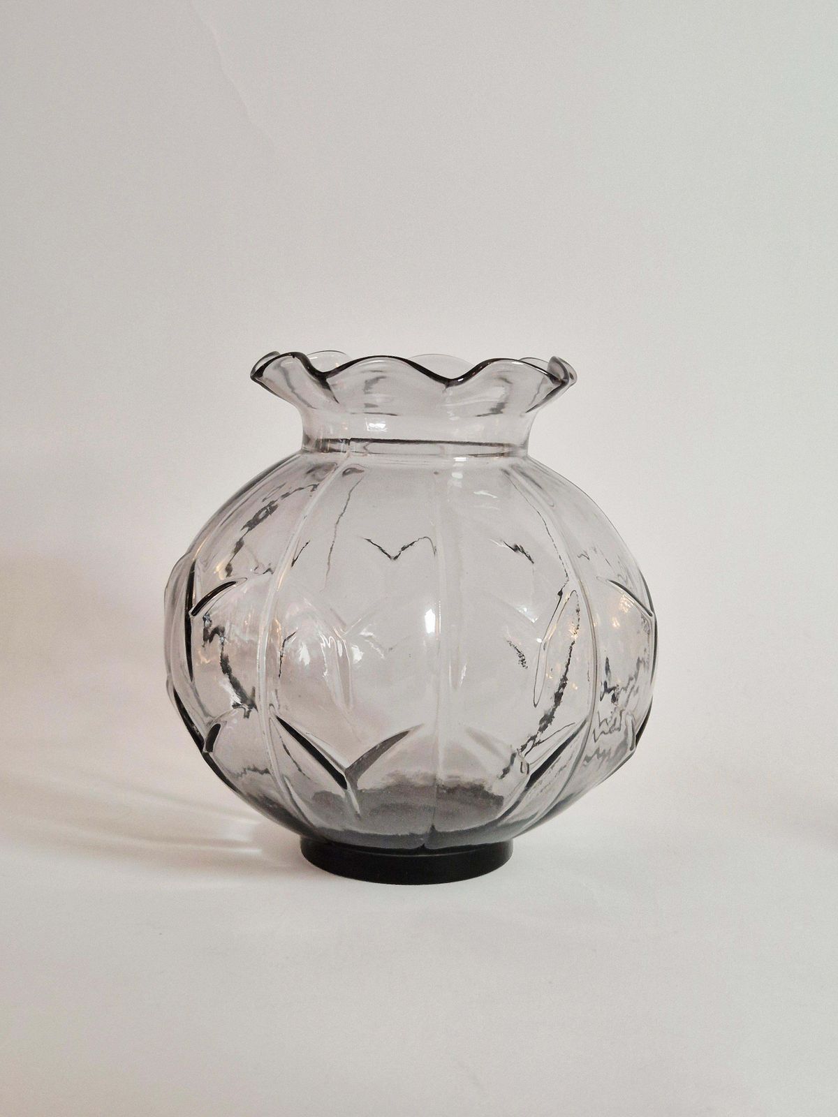 Swedish Modern Glass Vase, Model Ove By Edvin Ollers For Elme Glasbruk, 1930s. photo 700.0