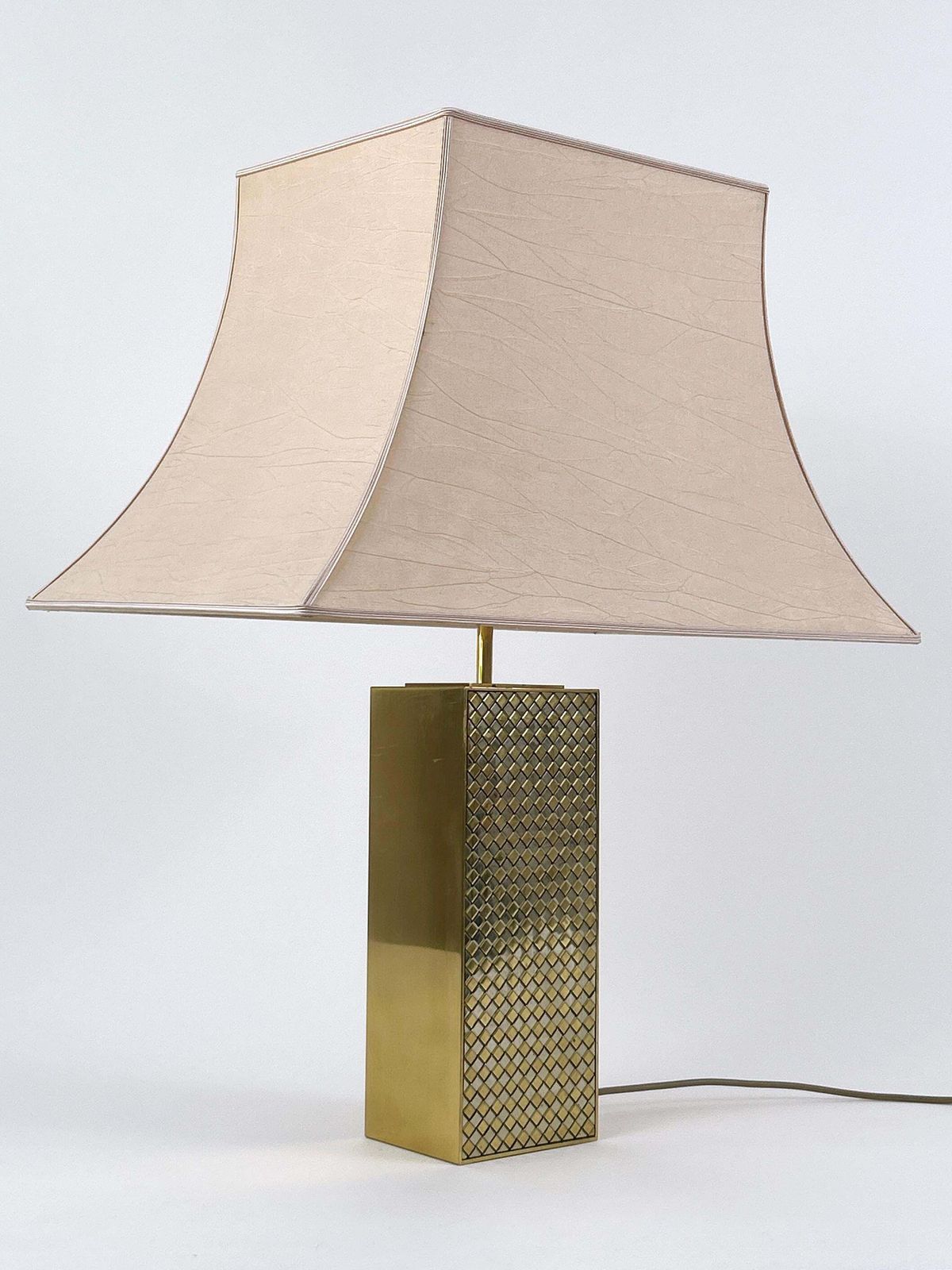 Rare Monumental Mid Century Modern Table Lamp By Vereinigte Werkstätten Germany photo vinterior