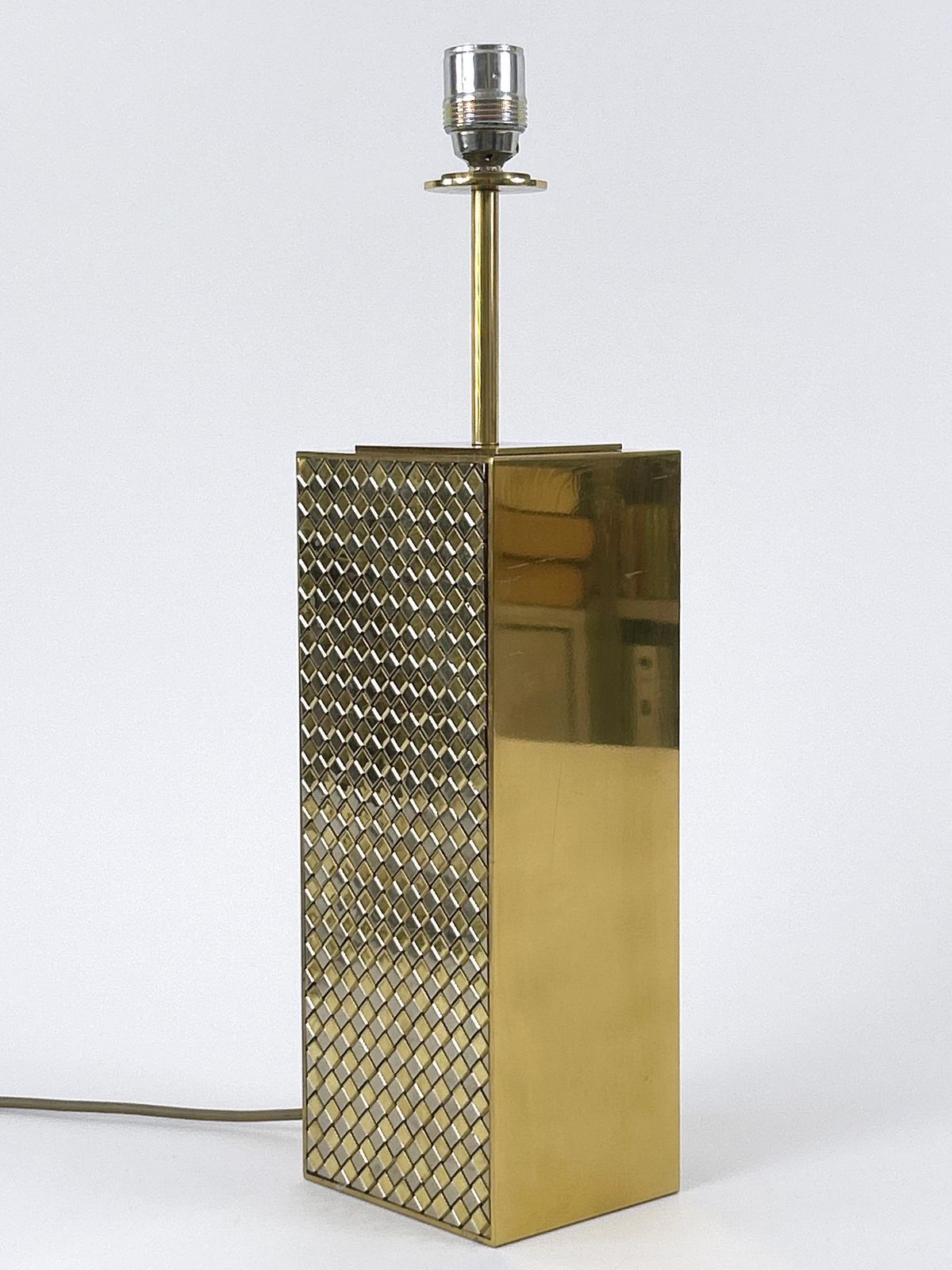 photo vinterior Rare Monumental Mid Century Modern Table Lamp By Vereinigte Werkstätten Germany