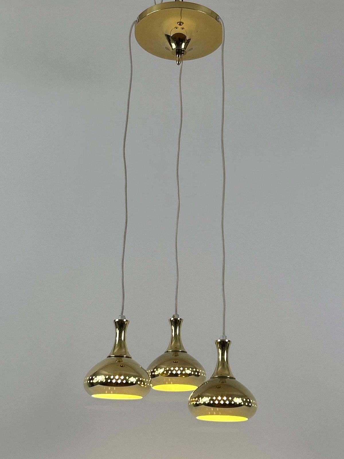 Rare Pendant Lamp Or Chandelier By Hans Agne Jakobsson For Ab Markaryd Sweden photo vintage
