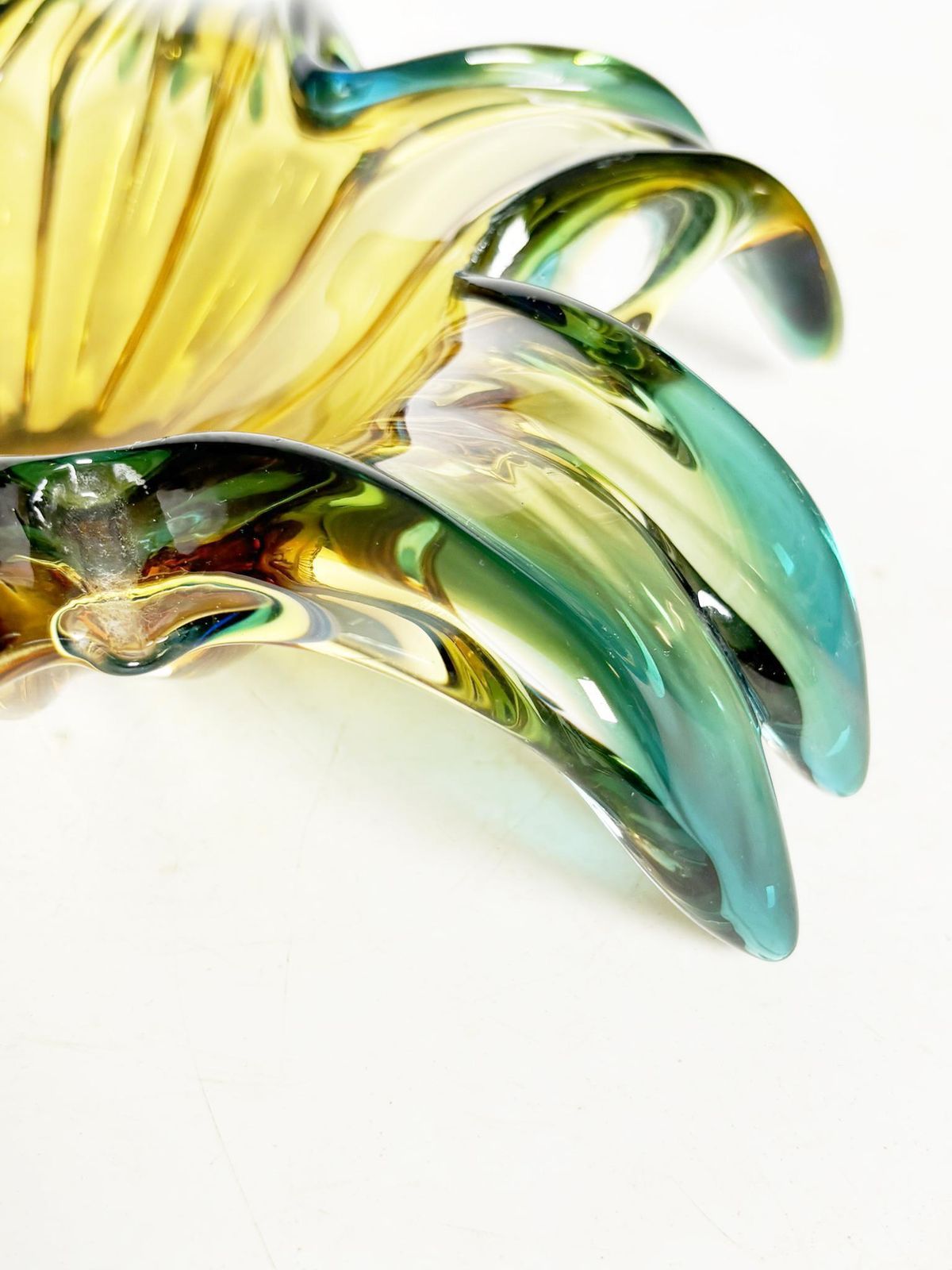 Large Green Italian Art Glass Ashtray, 1960 photo buy
