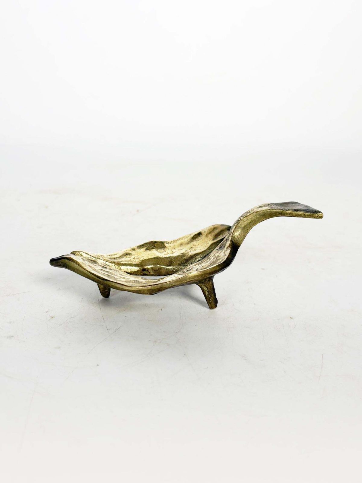 Brass Paperweight In The Shape Of A Leaf, France, 1970 photo Home Decor