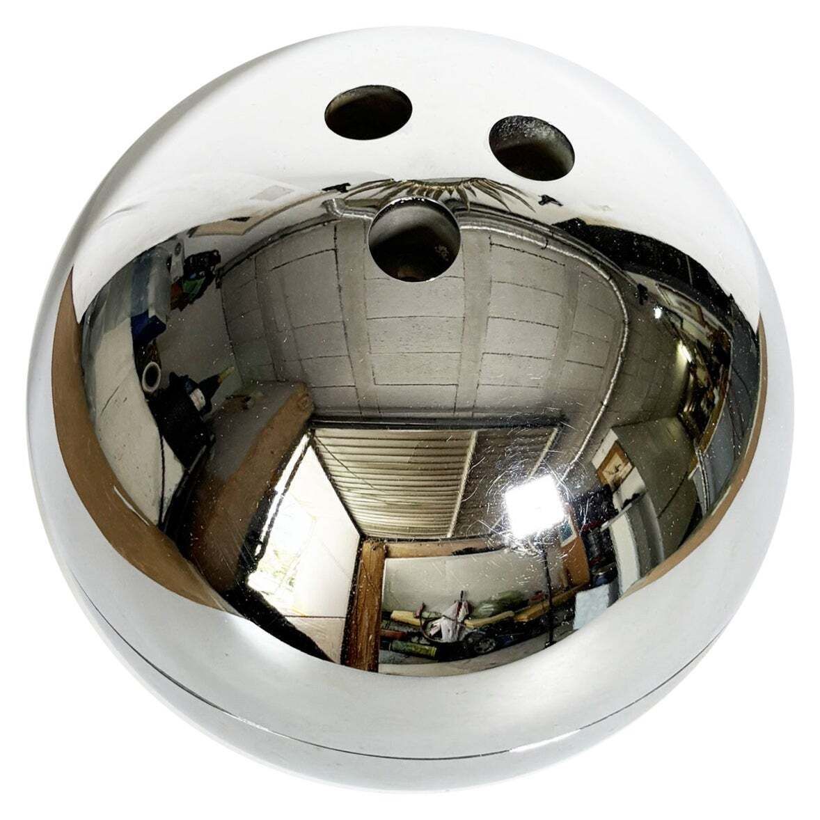 Ice Bucket In Chrome In The Shape Of A Bowling Ball, France, 1970