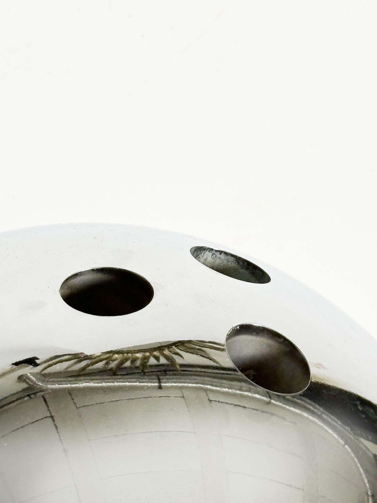 Ice Bucket In Chrome In The Shape Of A Bowling Ball, France, 1970 photo vintage