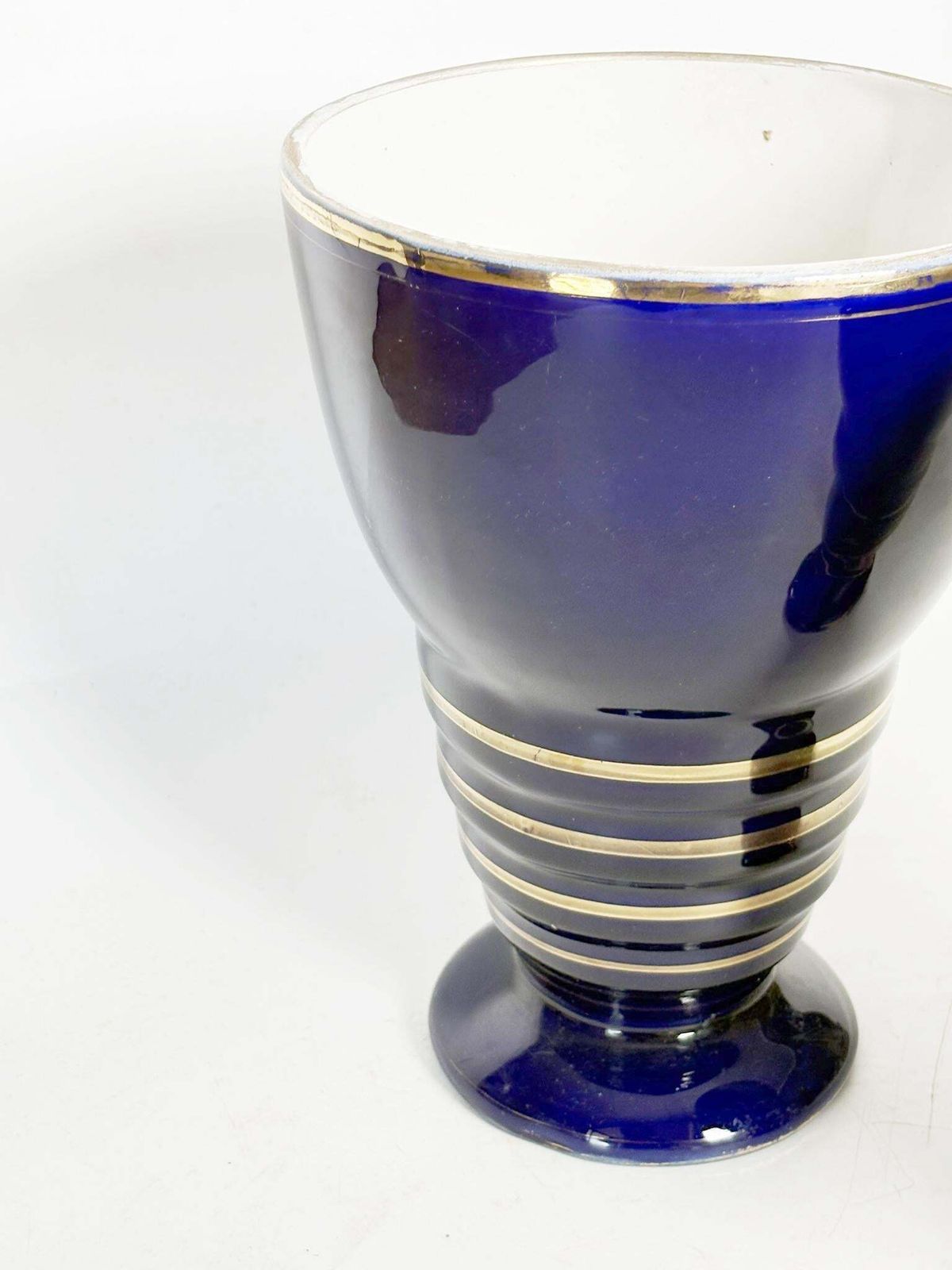 Pair Of Blue Vases, Ceramic, France, 1960 photo Home Decor