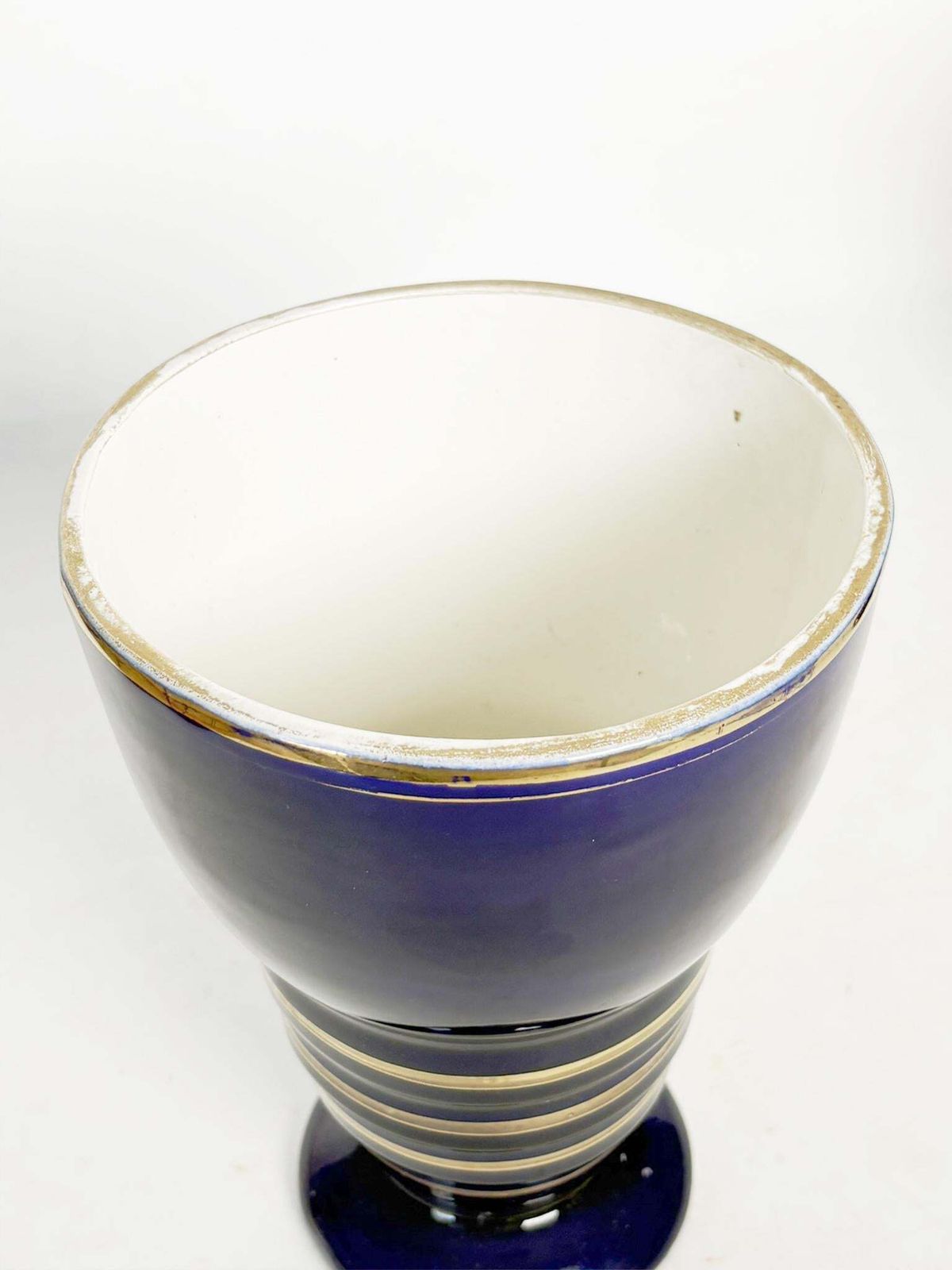 Pair Of Blue Vases, Ceramic, France, 1960 photo vinterior