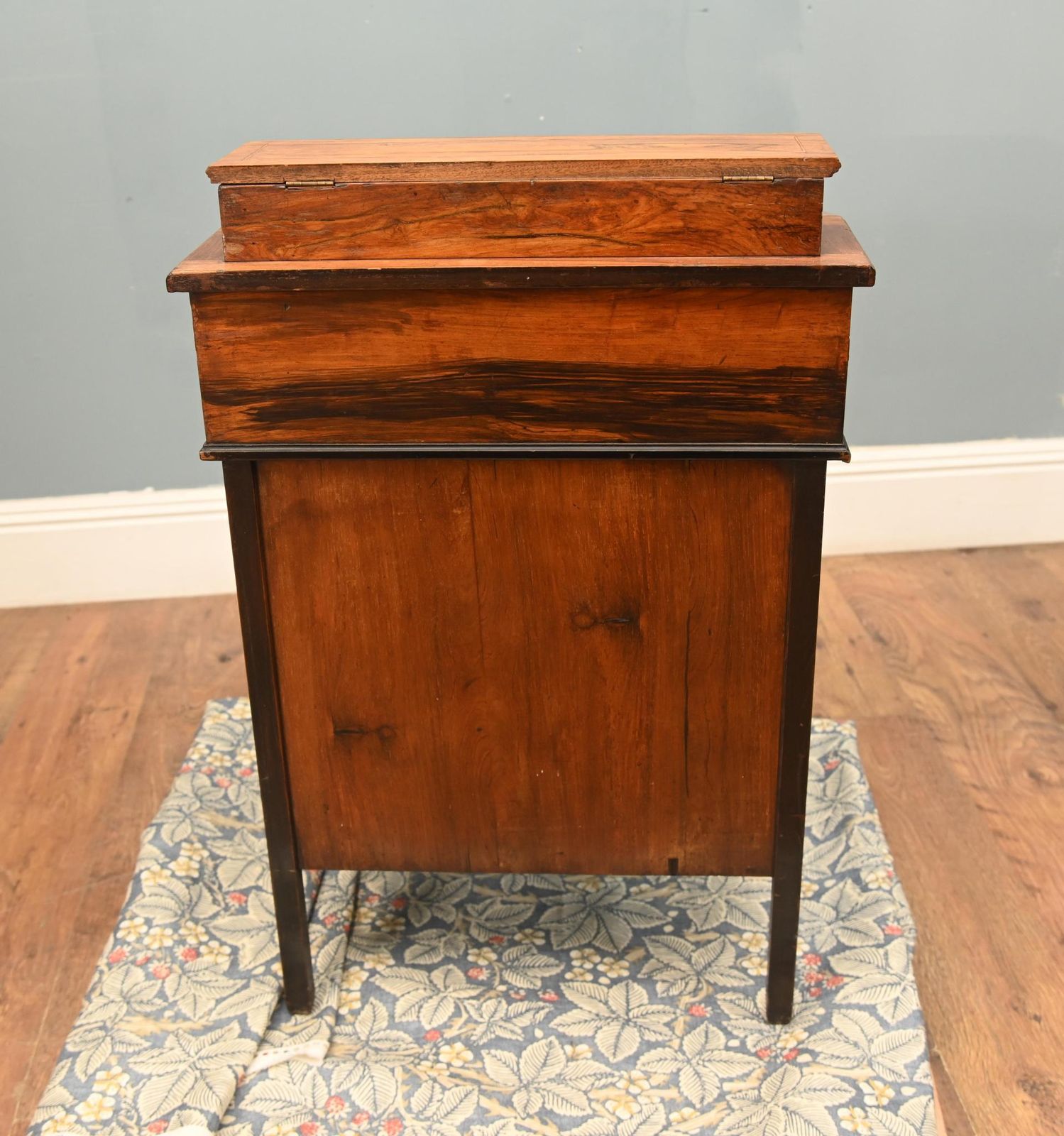 1395.0 Sheraton Revival Davenport Antique Desk Marquetry 1890 photo