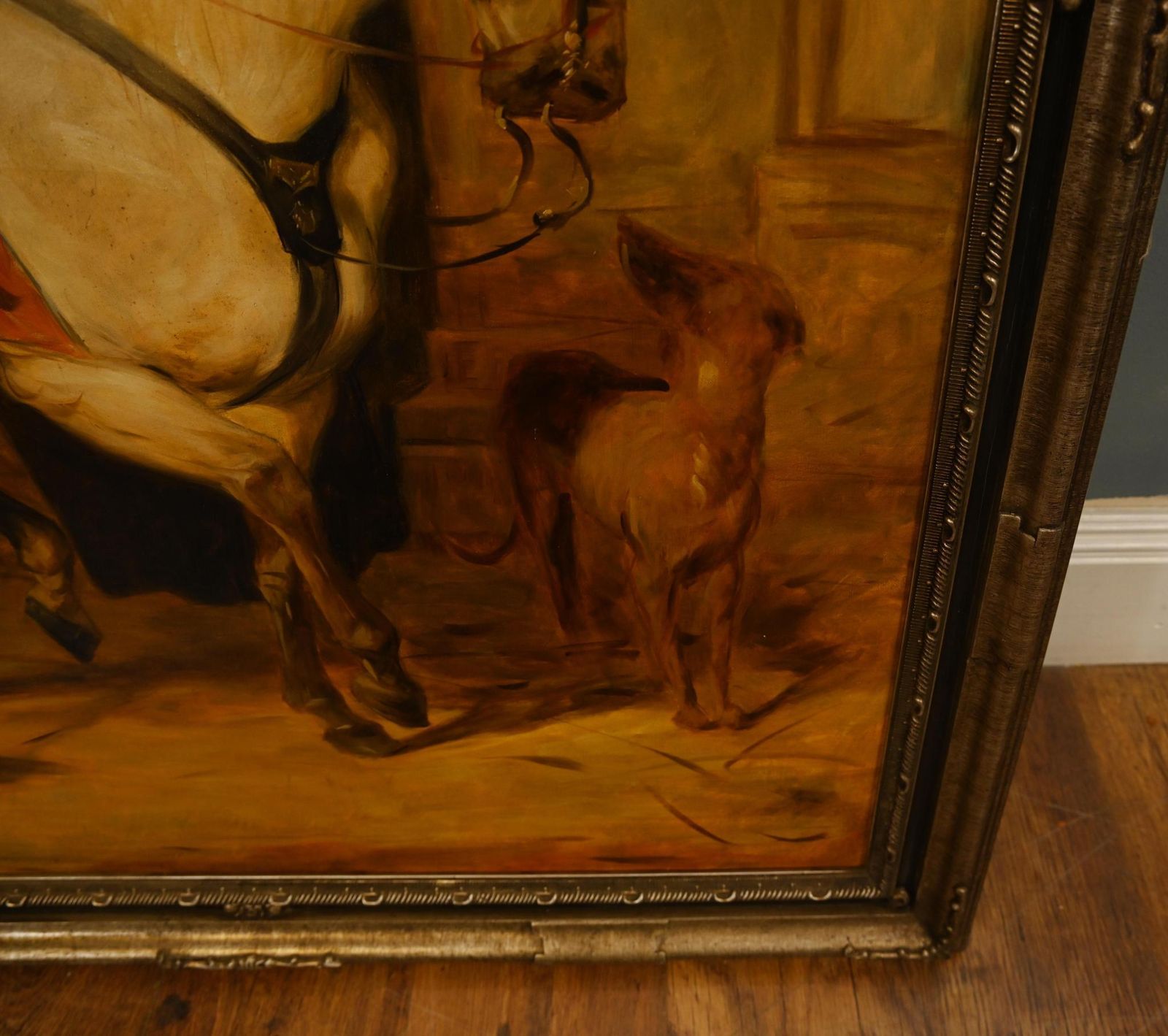 Oil Painting Queen Victorian Horse Back Windsor Castle Park After Edwin Landseer photo vinterior