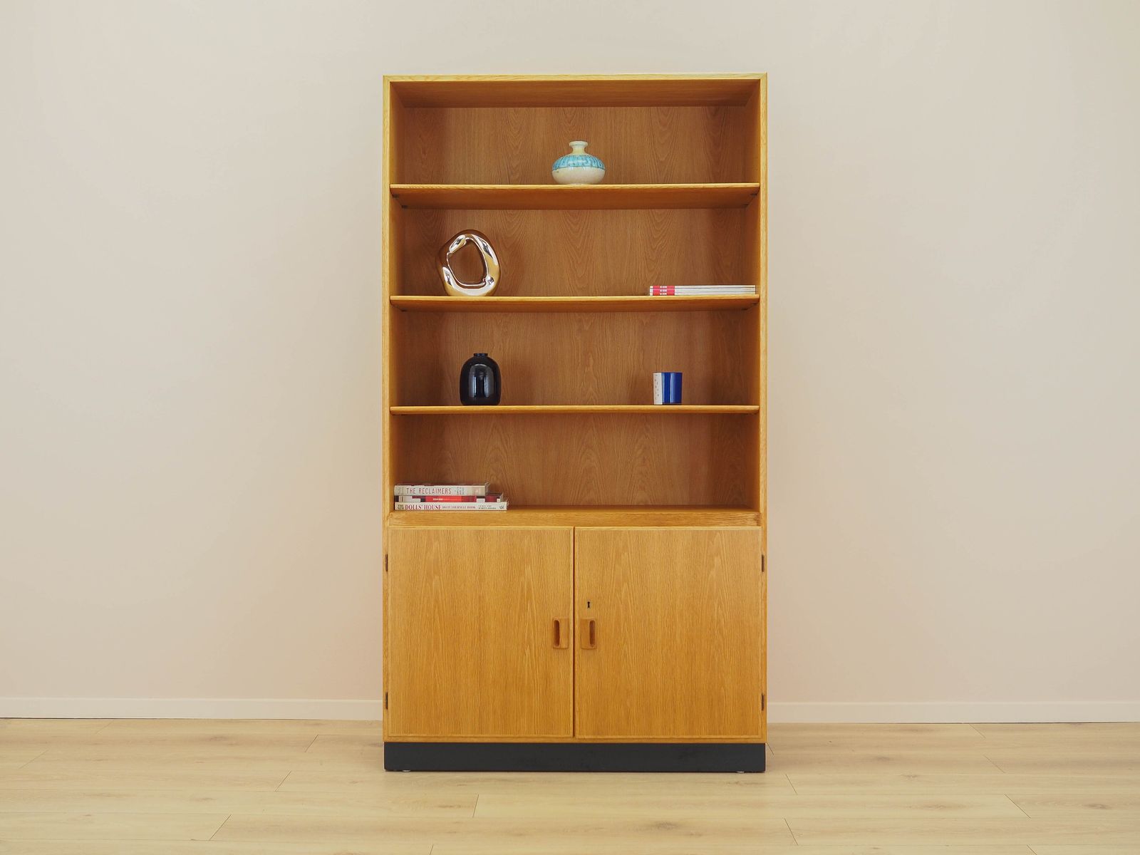 Ash Wood Bookcase, Danish Design, 1960s, Designer: Børge Mogensen photo furniture