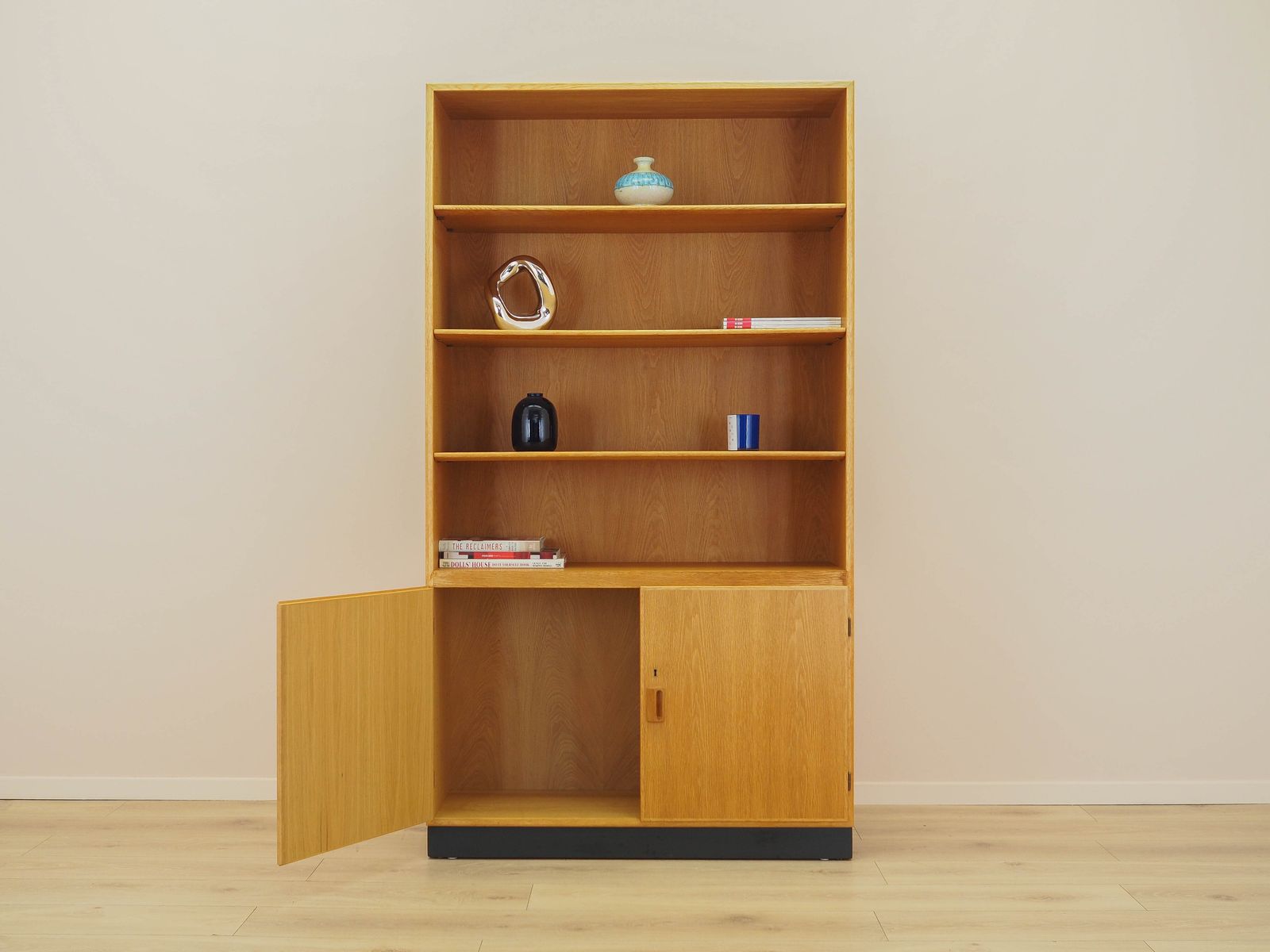Ash Wood Bookcase, Danish Design, 1960s, Designer: Børge Mogensen photo for sale