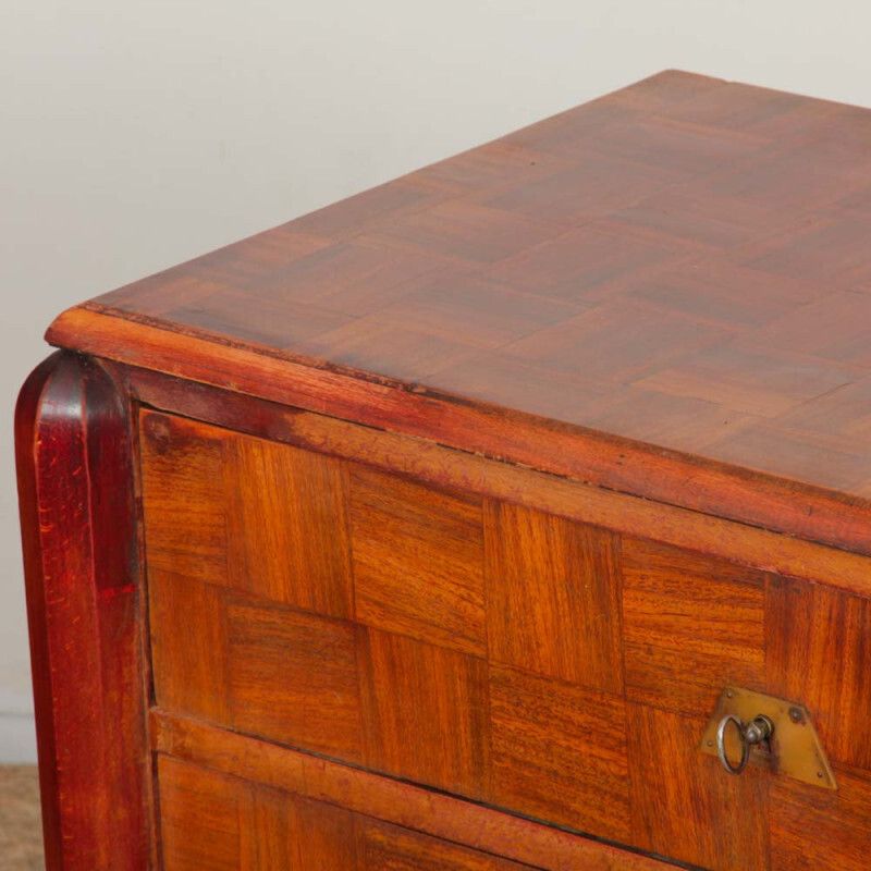 Art Deco Inlaid Chest Of Drawers From The 1930s photo furniture