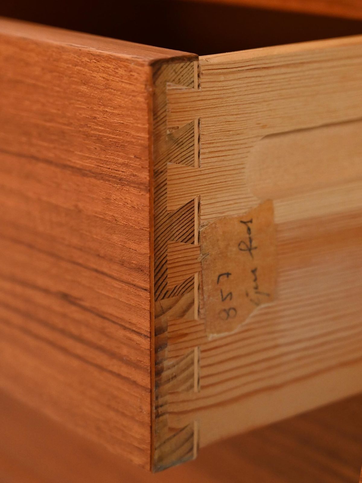 photo furniture Danish Beech And Teak Chest Of Drawers By Børge Mogensen