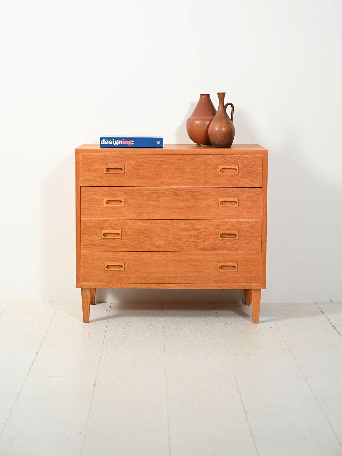 Swedish Oak Chest Of Drawers By String Design Ab
