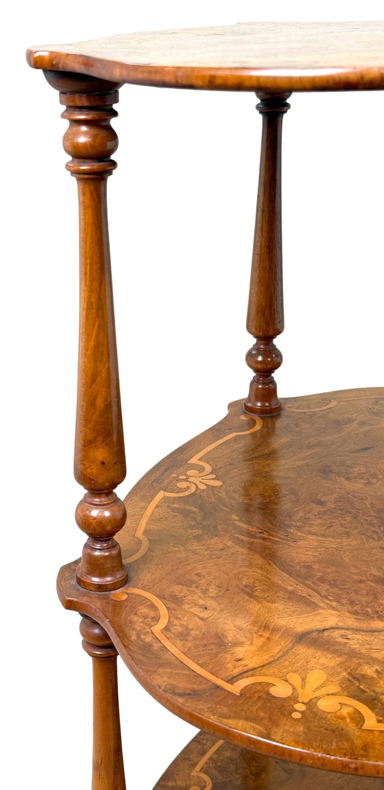 19th Century Small Burr Walnut étagère (England, Circa 1860) photo vinterior