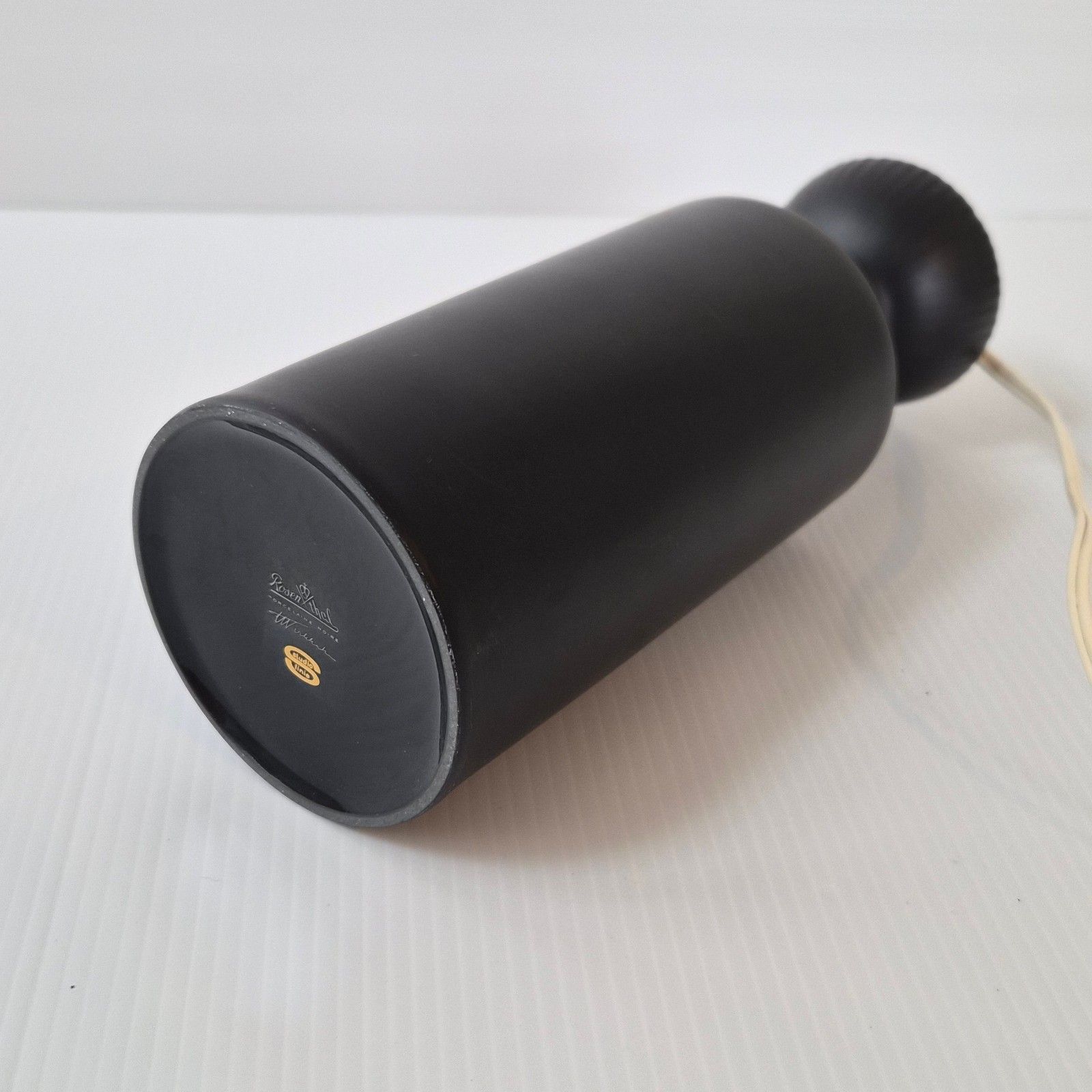 Vintage 1960 Wirkkala Tapio Ceramic Lamp For Rosenthal Studio Line 60s photo vinterior
