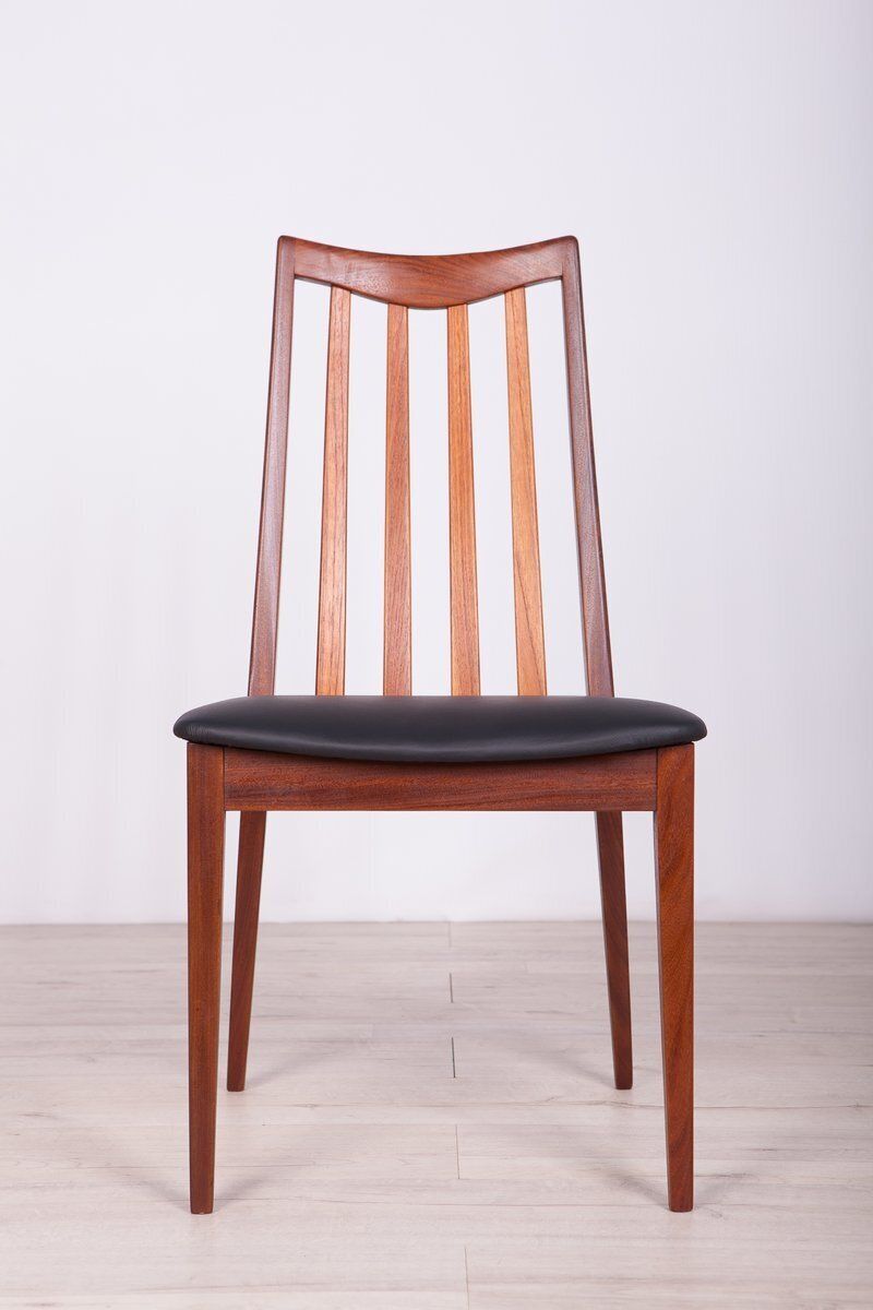 Vintage Teak & Leather Dining Chairs By Leslie Dandy For G Plan, 1960s, Set Of 4 photo vinterior