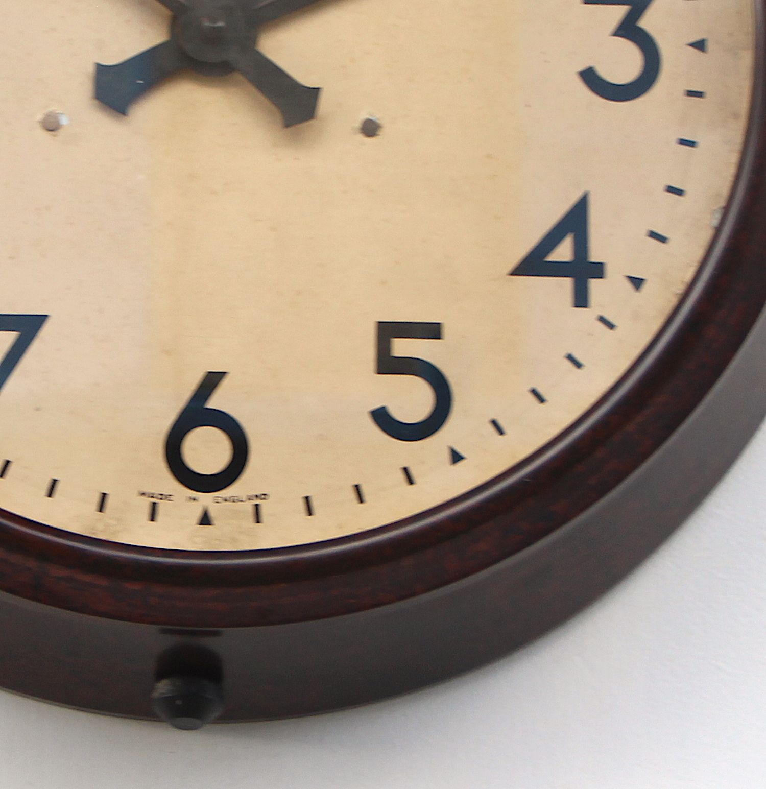 1950s British Bakelite Vintage School / Commercial Wall Clock. Fully Guaranteed. London Timepiece photo for sale