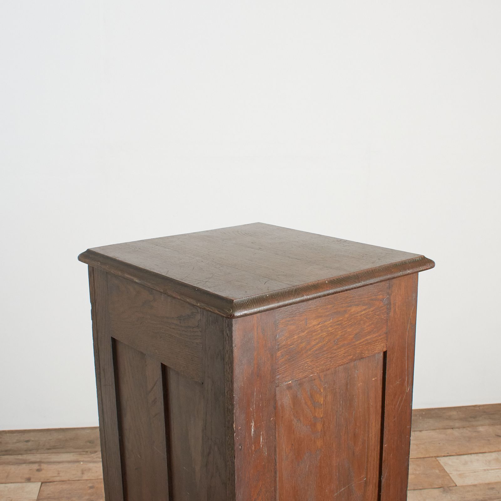 Antique French Single Oak Tambour Filing Cabinet photo vinterior