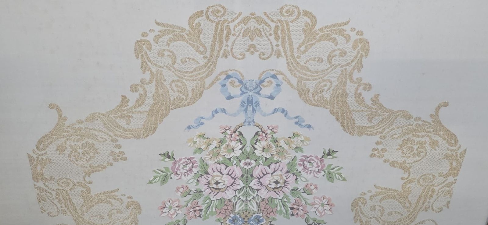 Art Coppia Di Quadri Artigianali A Ricamo Stile Classico E Shabby Chic photo