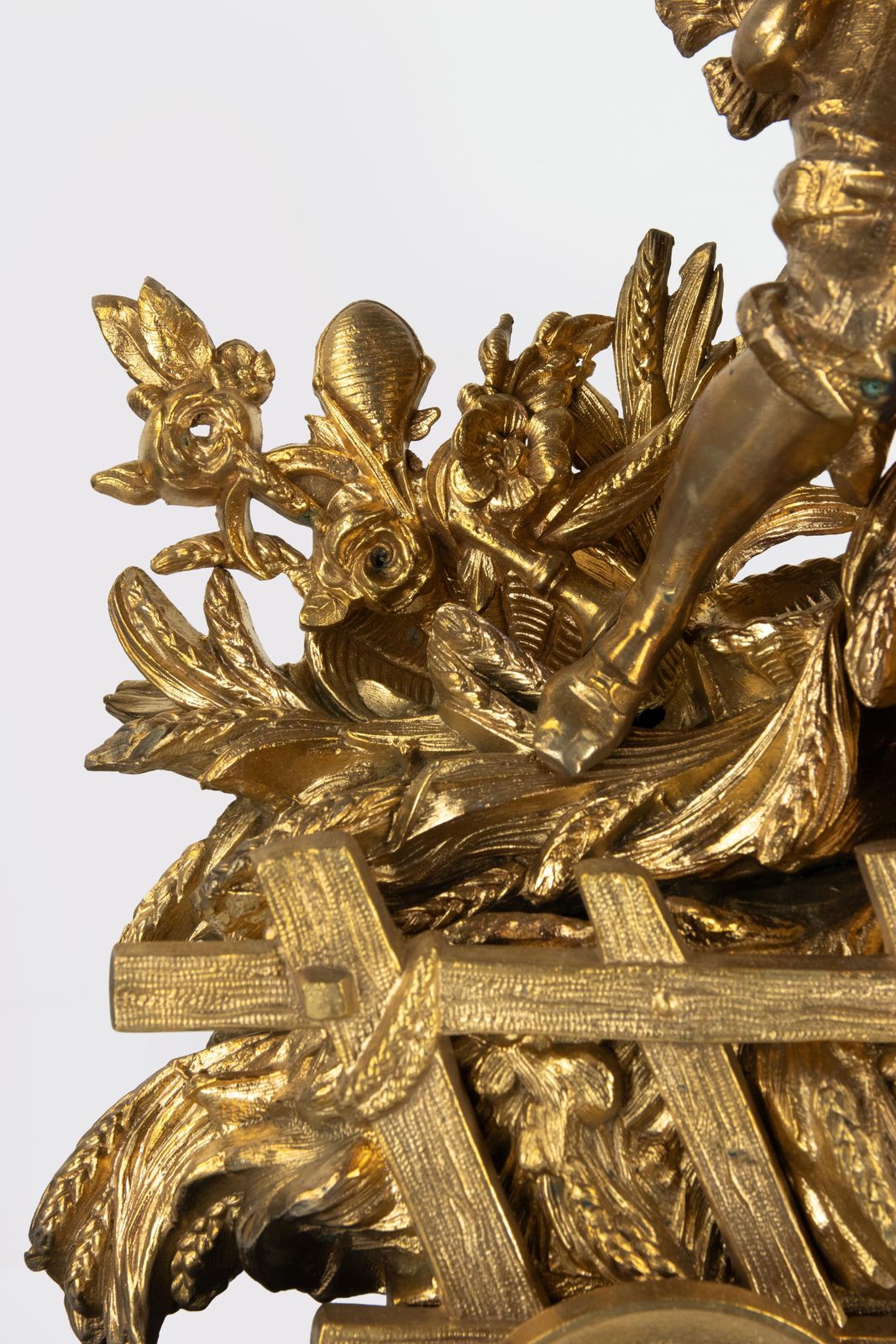 Gilt Bronze Mantel Clock, France, Second Half Of The 19th Century. photo for sale
