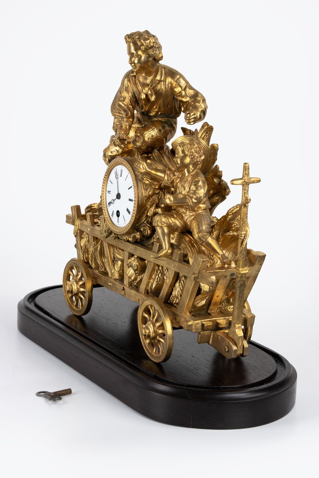 Gilt Bronze Mantel Clock, France, Second Half Of The 19th Century. photo 1403.0