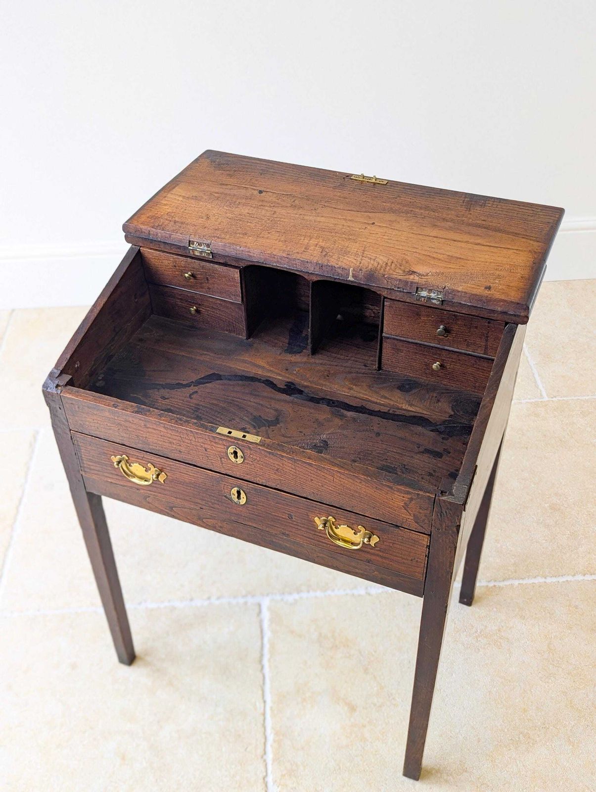 photo buy Antique Georgian Elm Clerks Desk C.1800