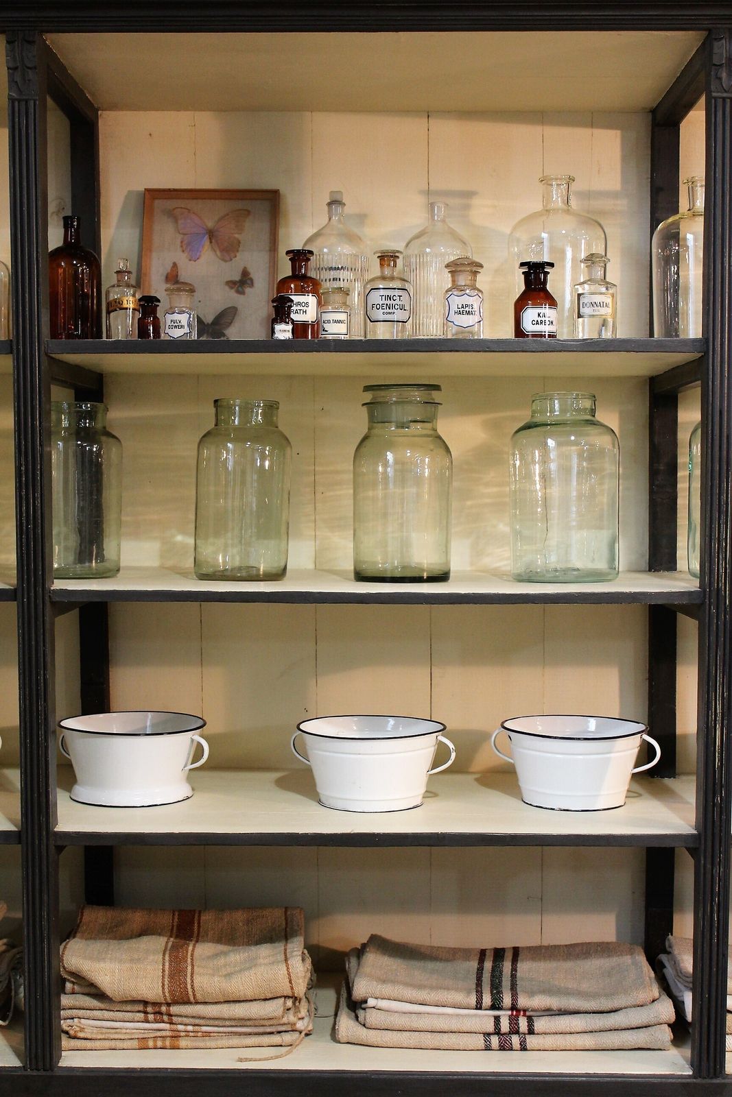photo buy Large Old Painted  Shop Display Dresser Cabinet Vintage Salvage Chippy