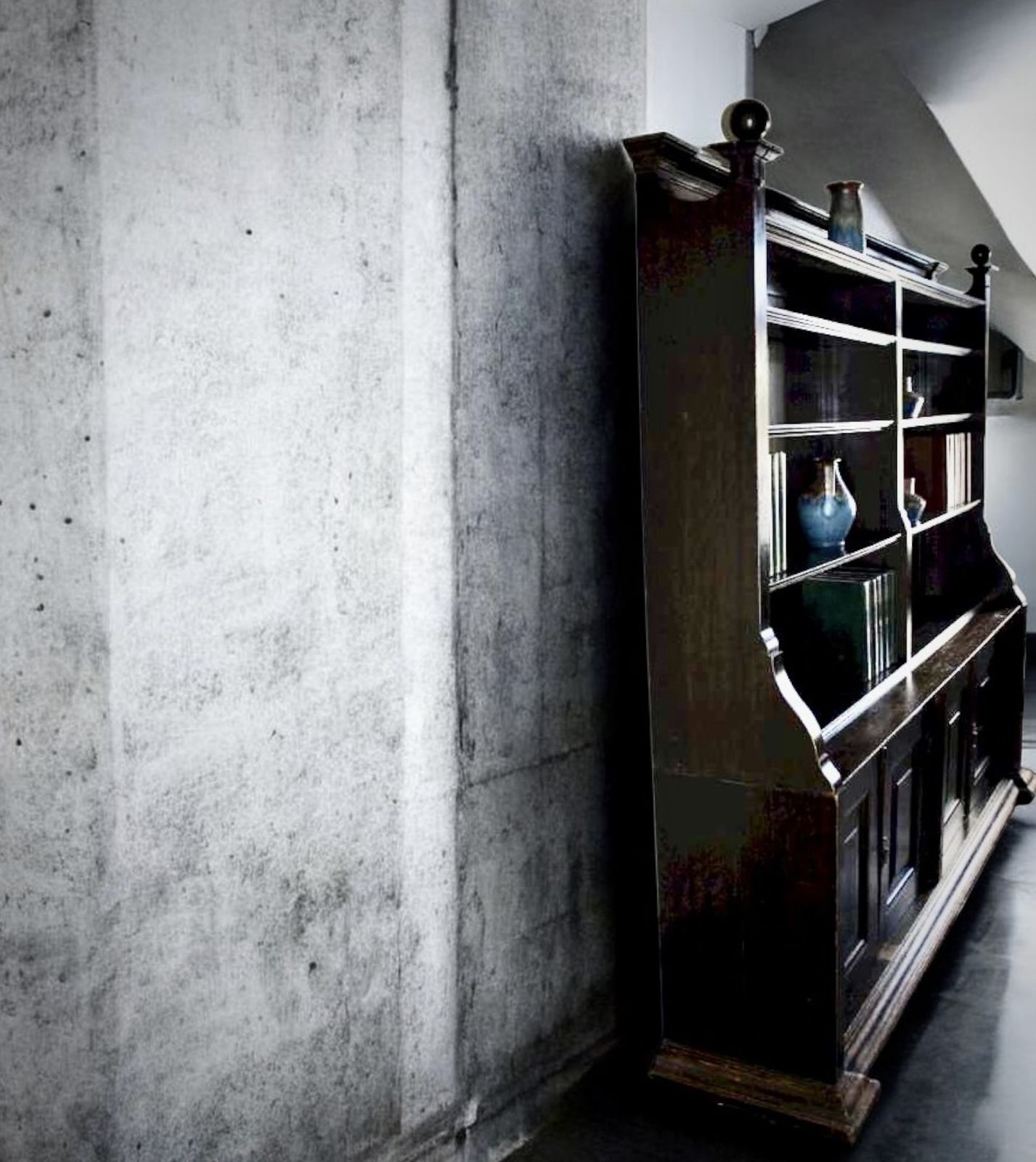 Arts And Crafts Bookcase In Dark Stained Oak photo furniture